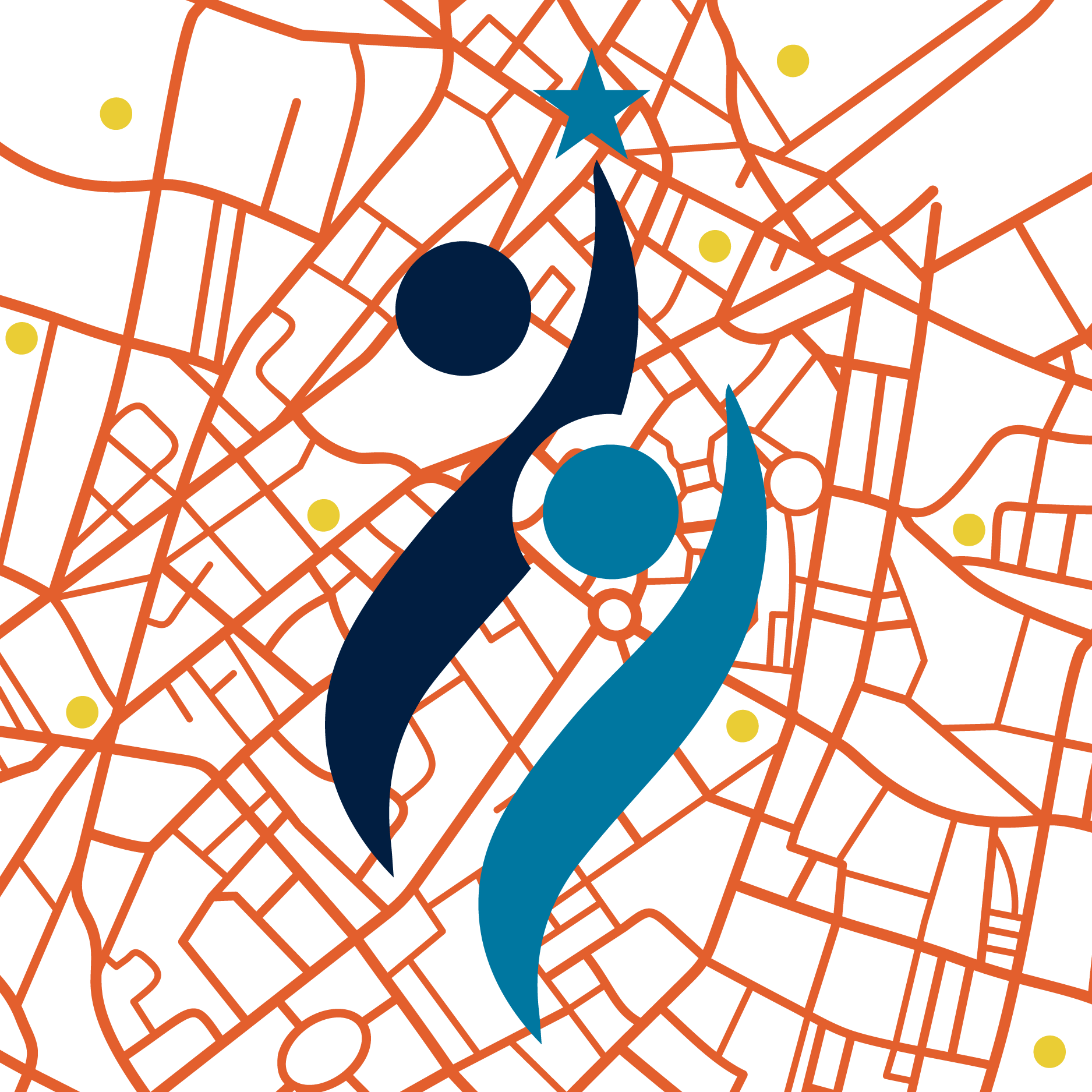 IETC Logo over map