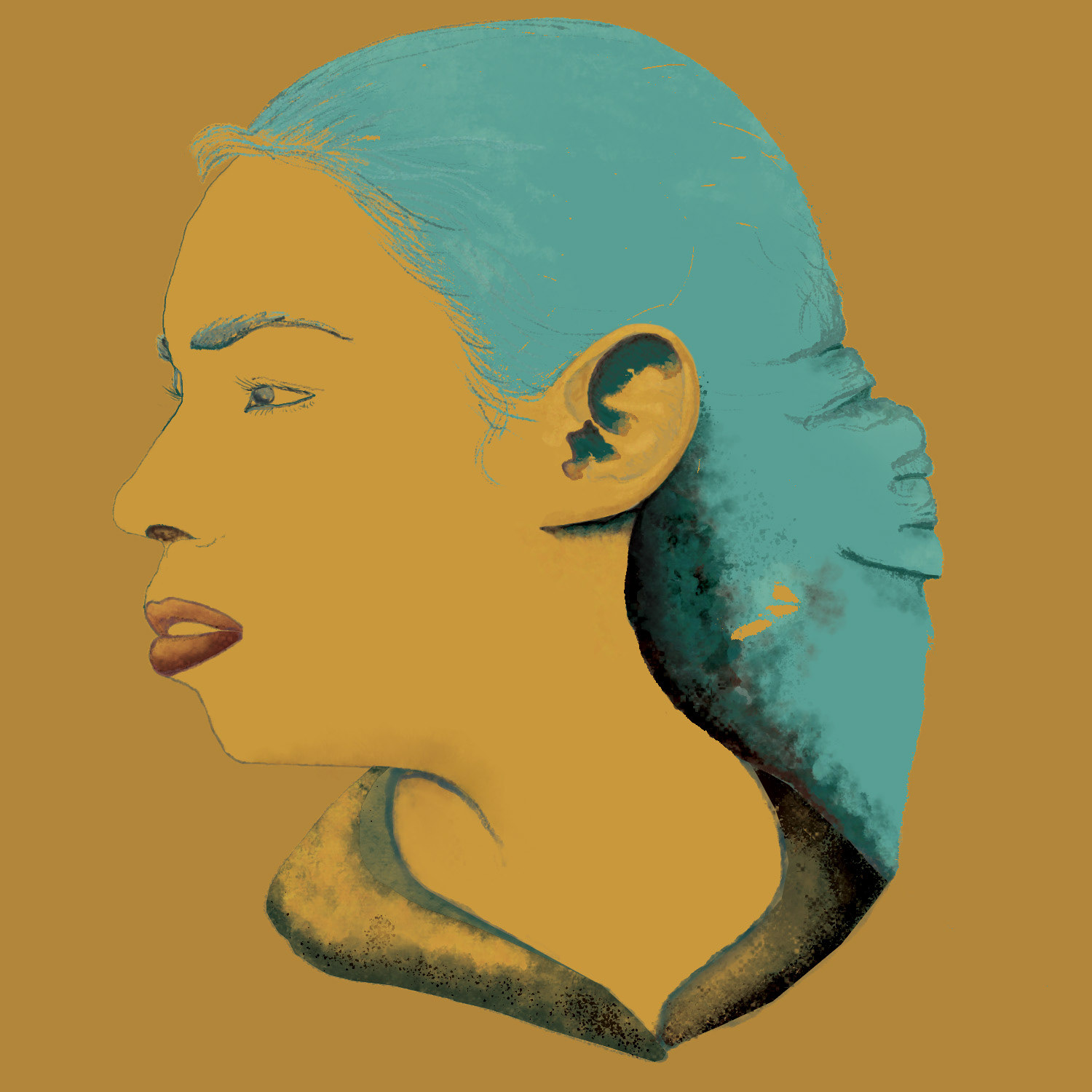 Absorbed in Civil Listening - Photoshop Illustration with Kyle Brush Pack