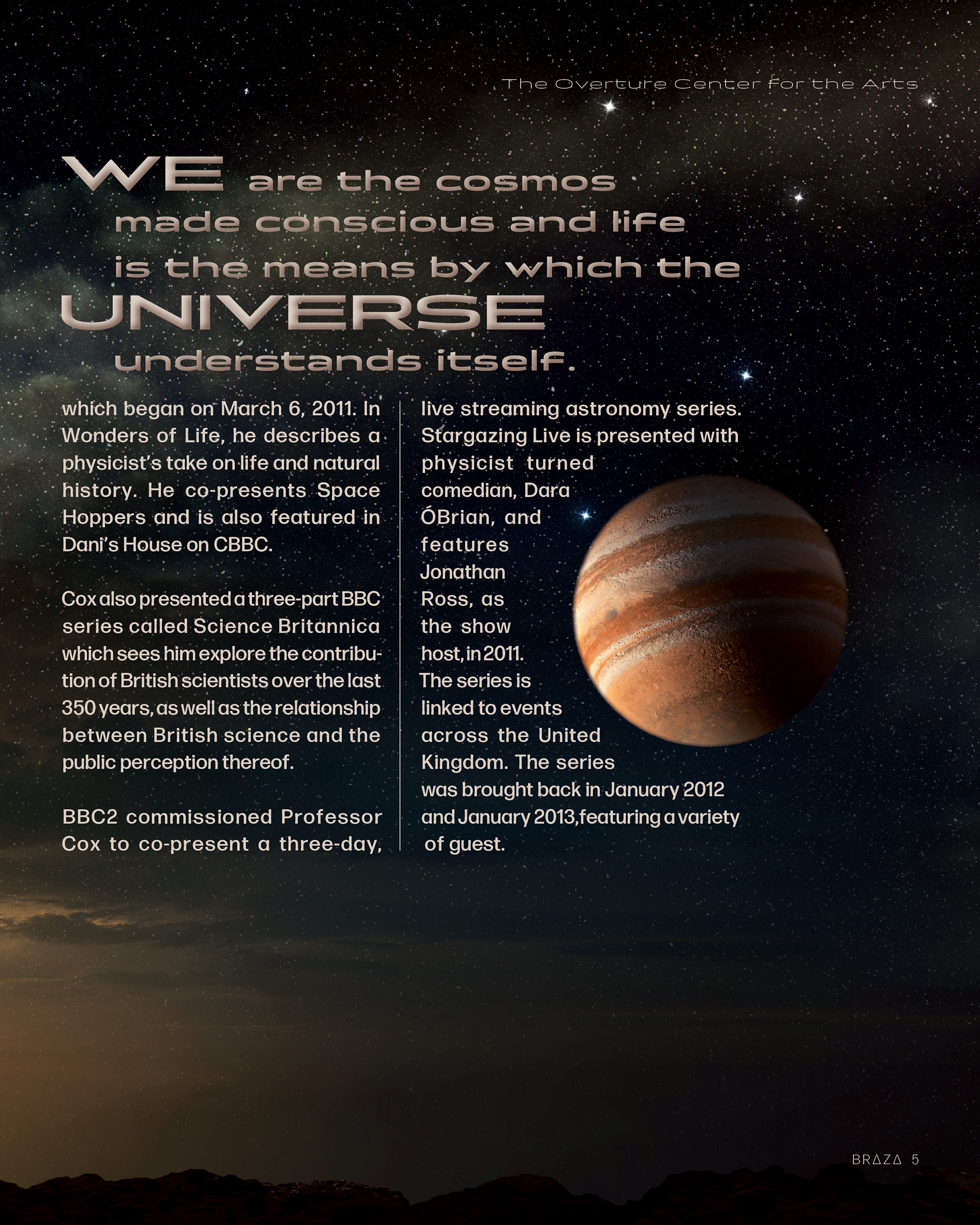 Physics of the Cosmos Typography & Photo Collage by MICHELLE MEYER