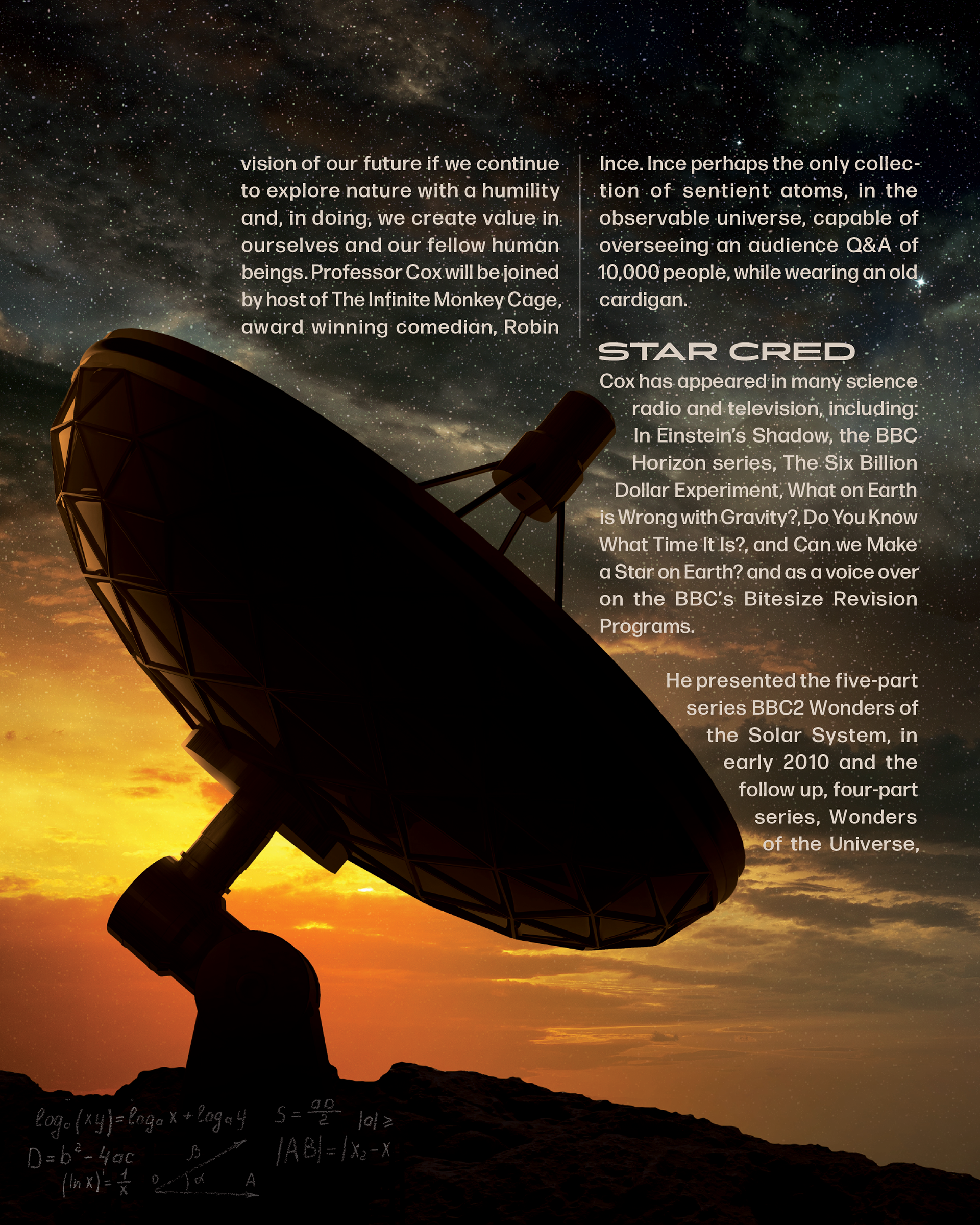 Physics of the Cosmos Typography & Photo Collage by MICHELLE MEYER