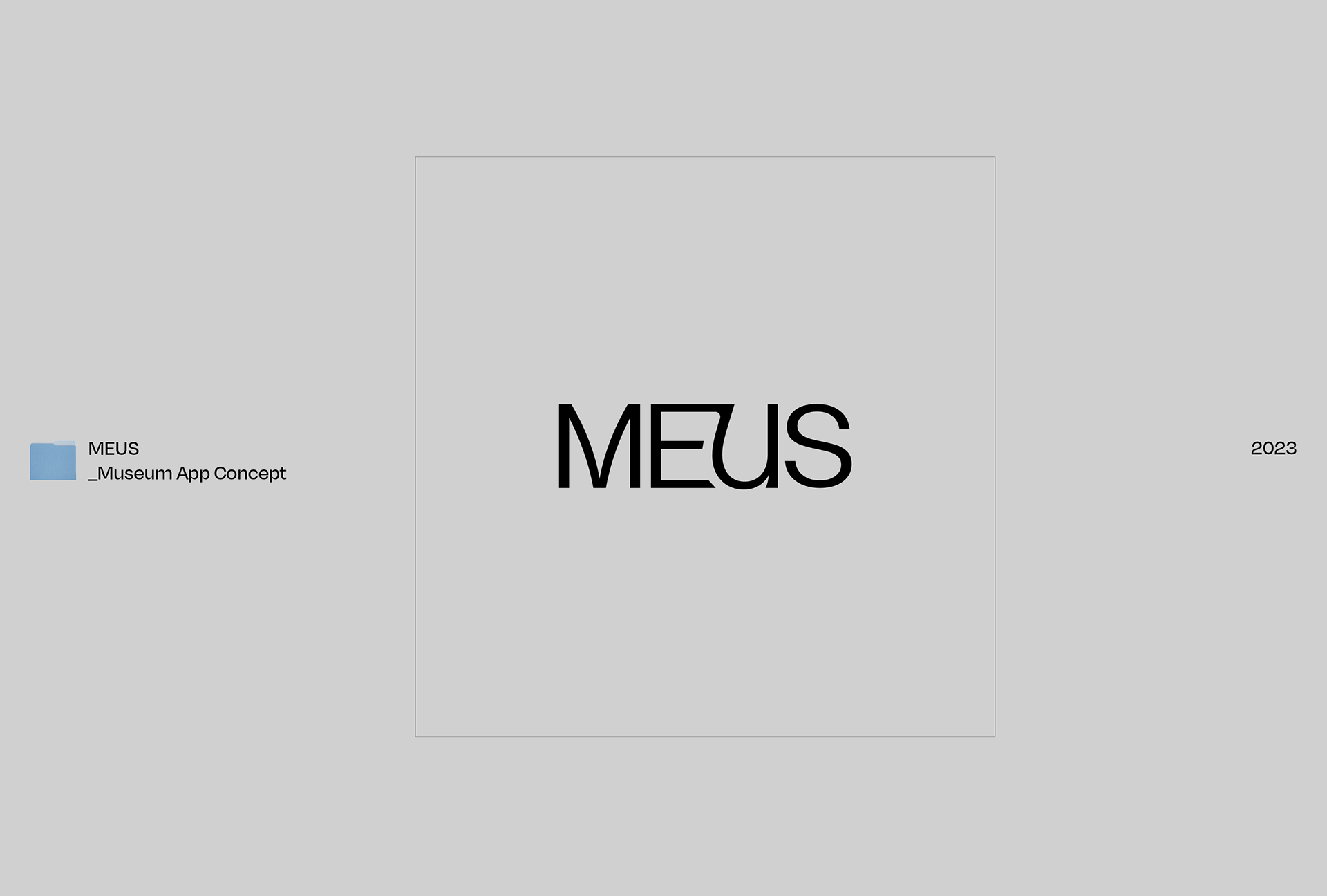 Logo design by Byron Co for MEUS, a museum app concept