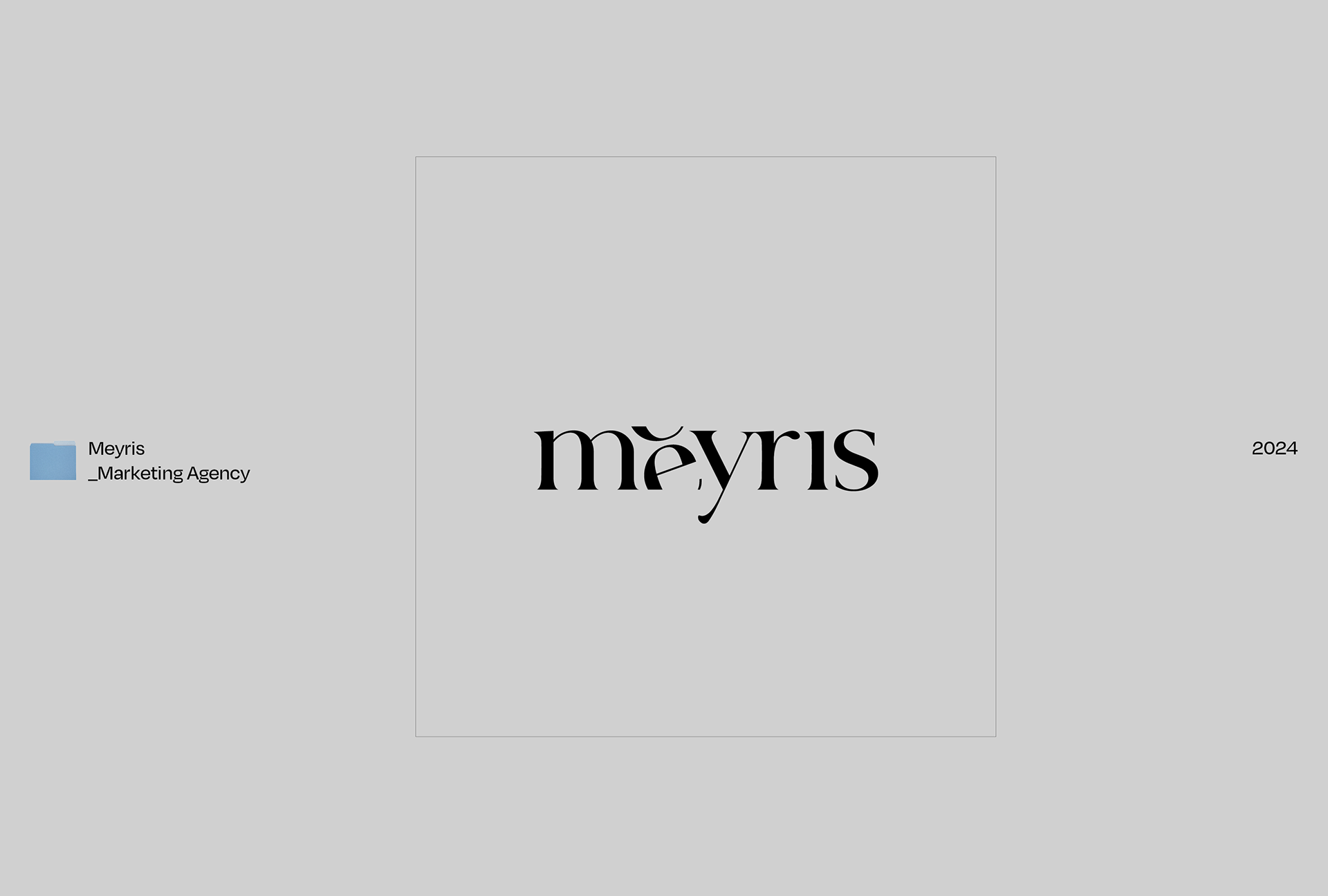 Logo design by Byron Co for Meyris, a marketing agency