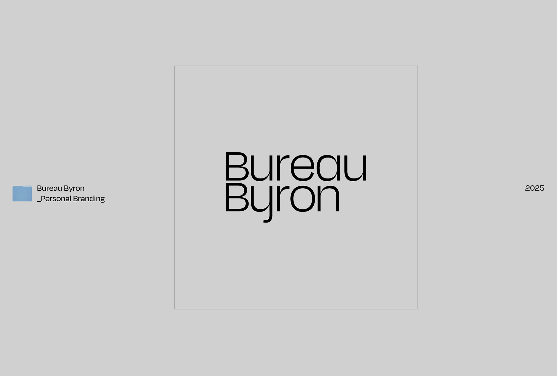 Logo design by Byron Co for Bureau Byron, a design studio