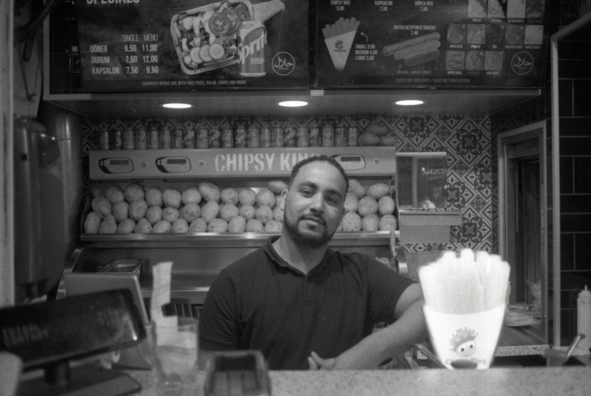 Kiosk owner, September 2021, Amsterdam