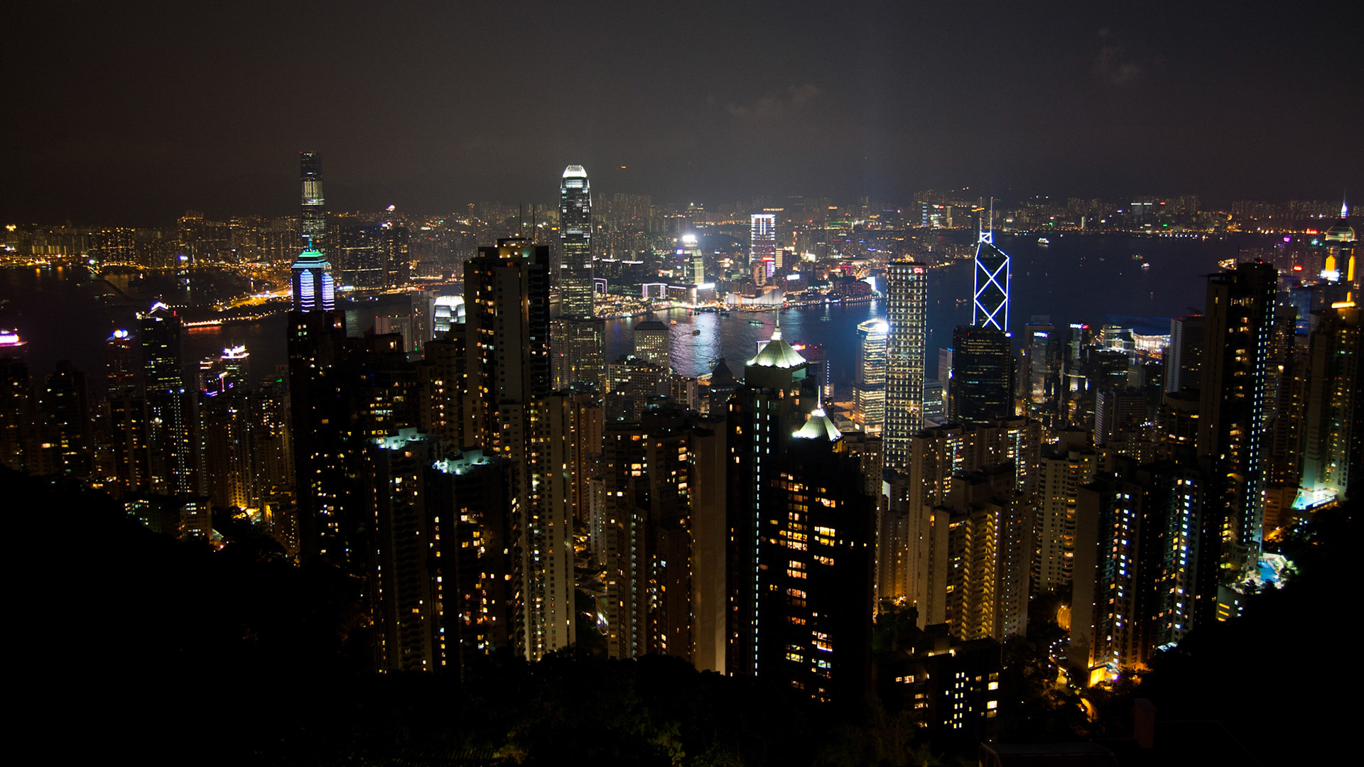 Skyline Hongkong Victoria Peek