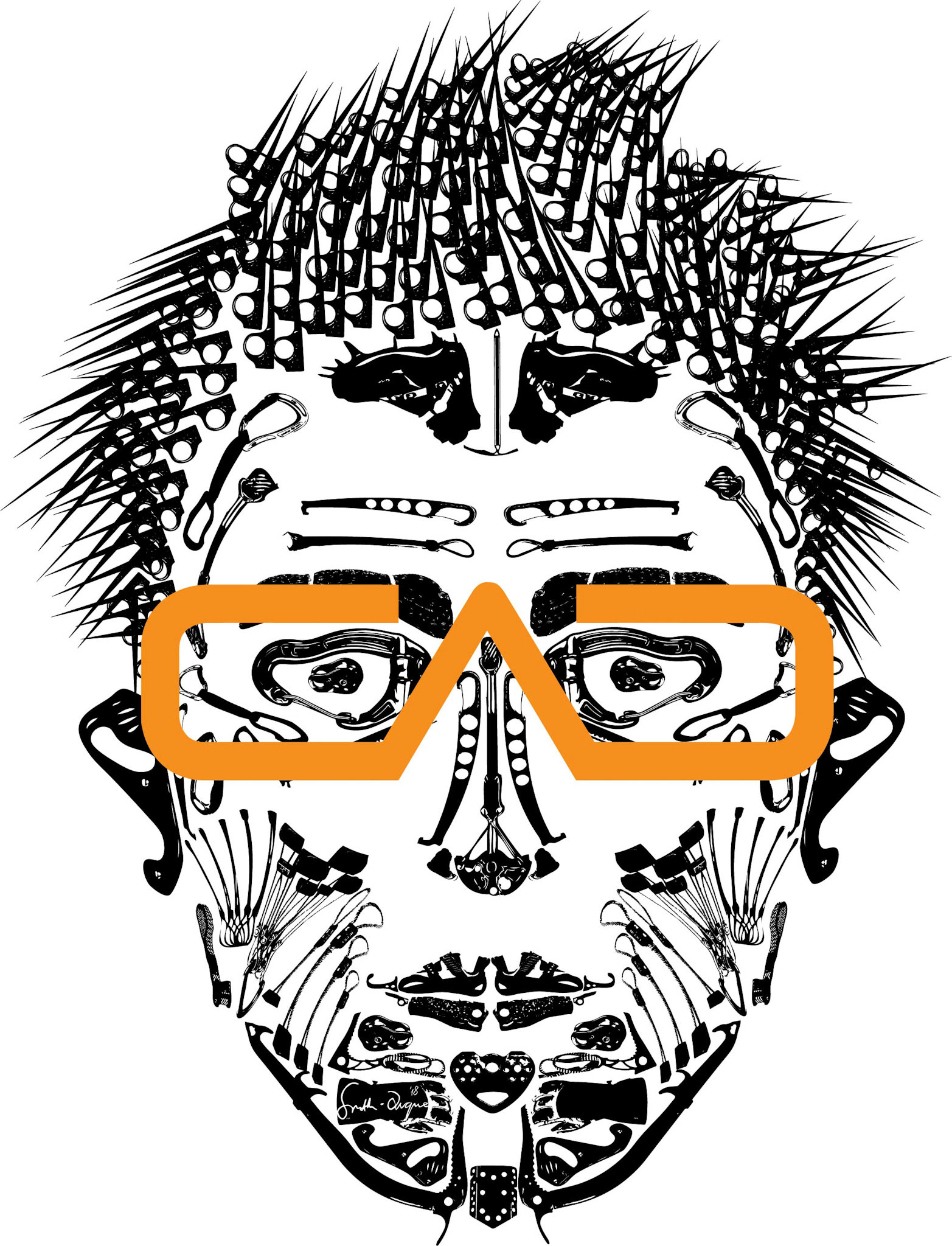 Graphic donated to Climbers Against Cancer for t-shirts