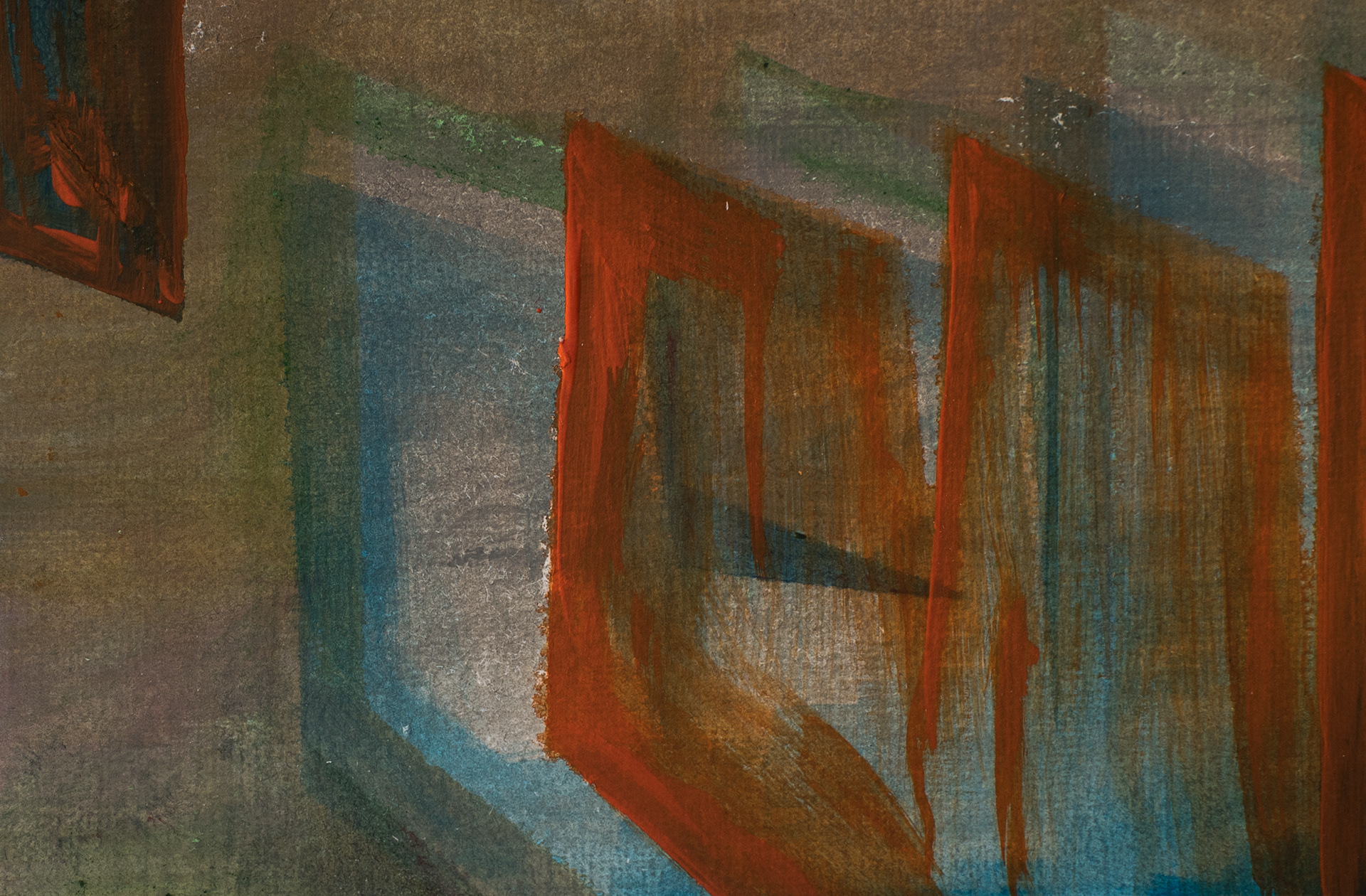 Abstract Study (Refraction), 14 x 9 cm, Acrylic