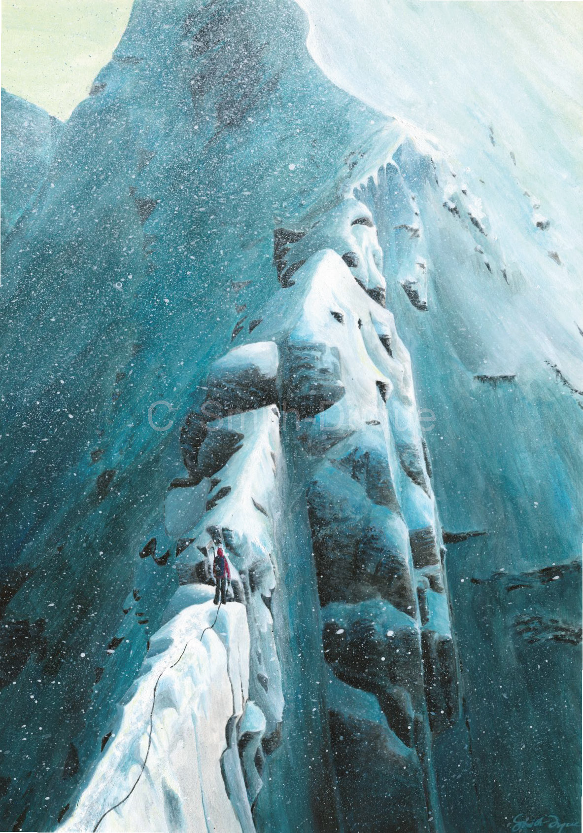 Tower Gap, 42 x 30 cm, Acrylic on board