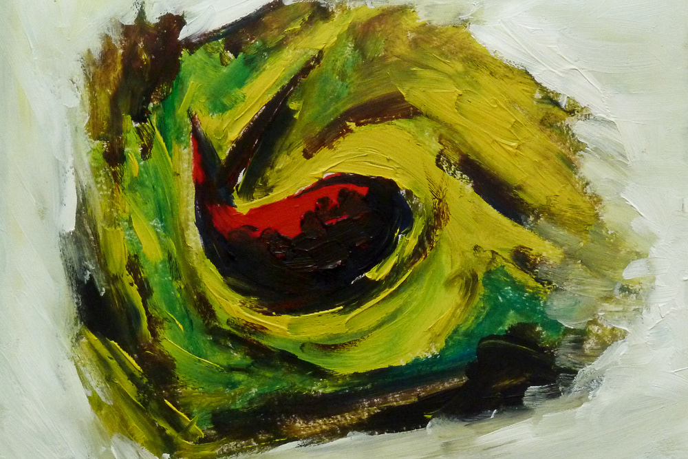 Fish, 20 x 14 cm, Acrylic on board