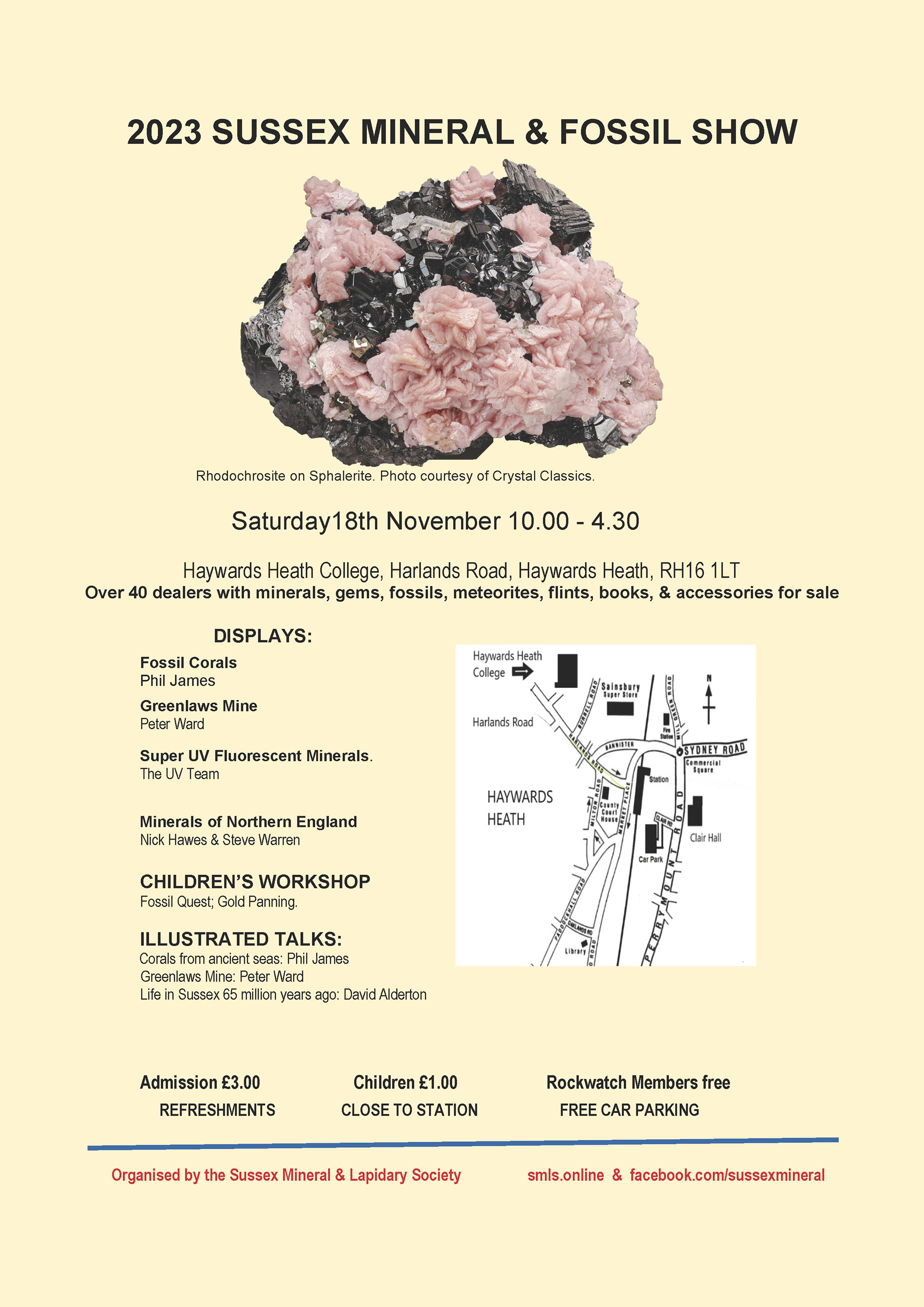 Work featured at the Sussex Show, The UK's second largest mineral show