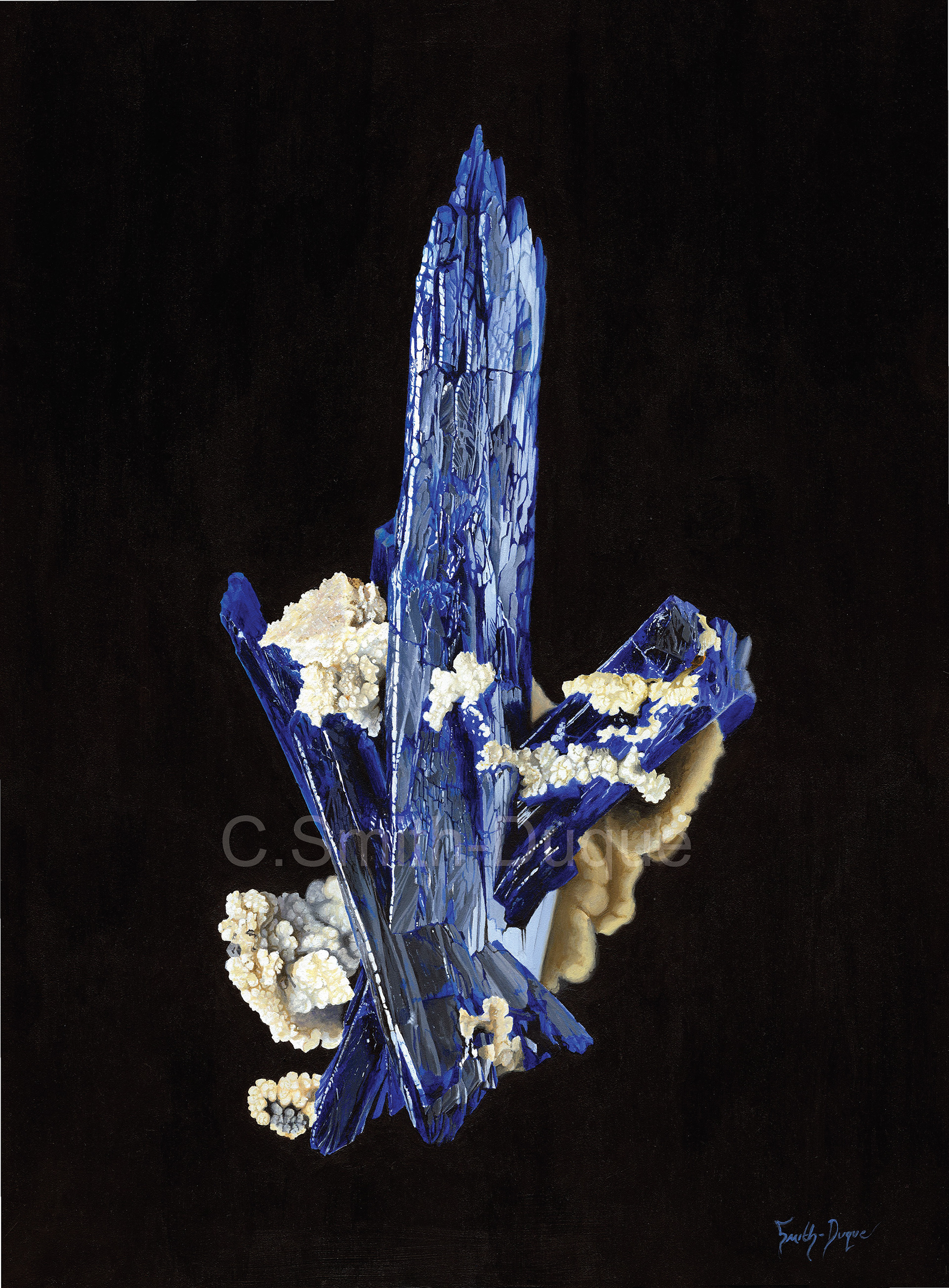 Azurite, 30 x 41 cm, Acrylic on  gessopanel