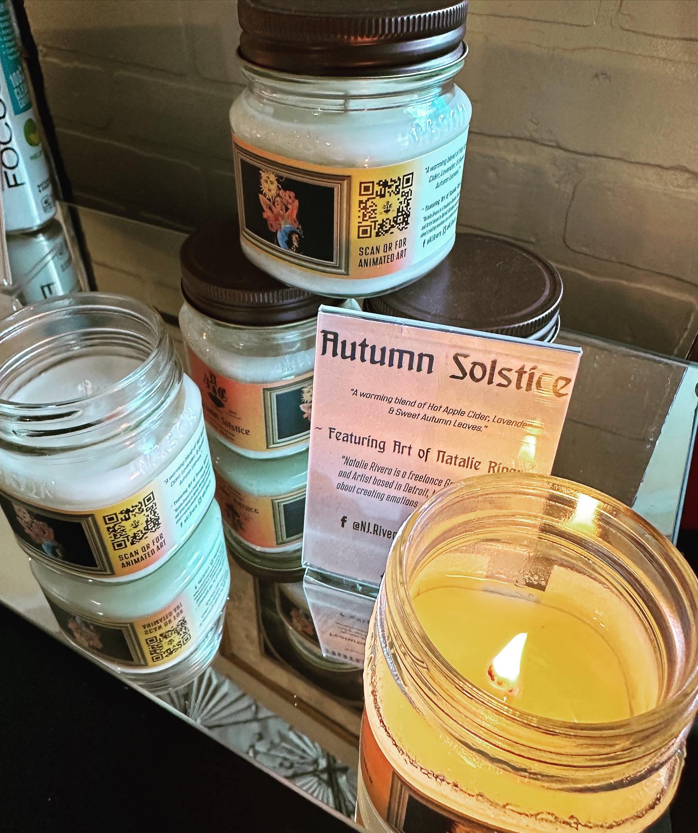 Autumn Solstice stacked at an event in Hamtramck Michigan