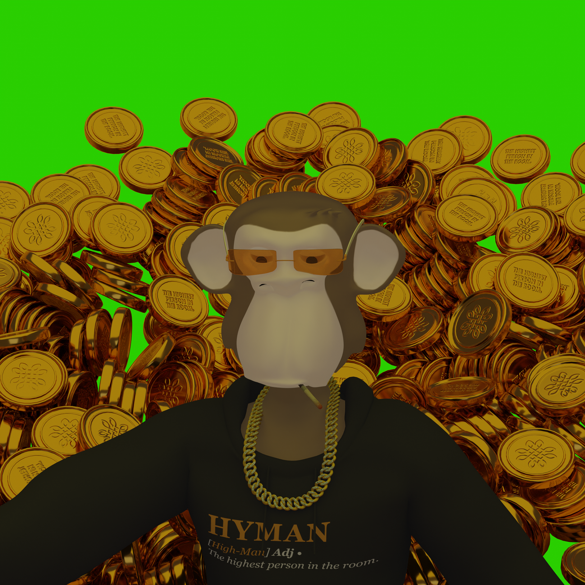 Pre-final frame 3D Render of Vault Scene