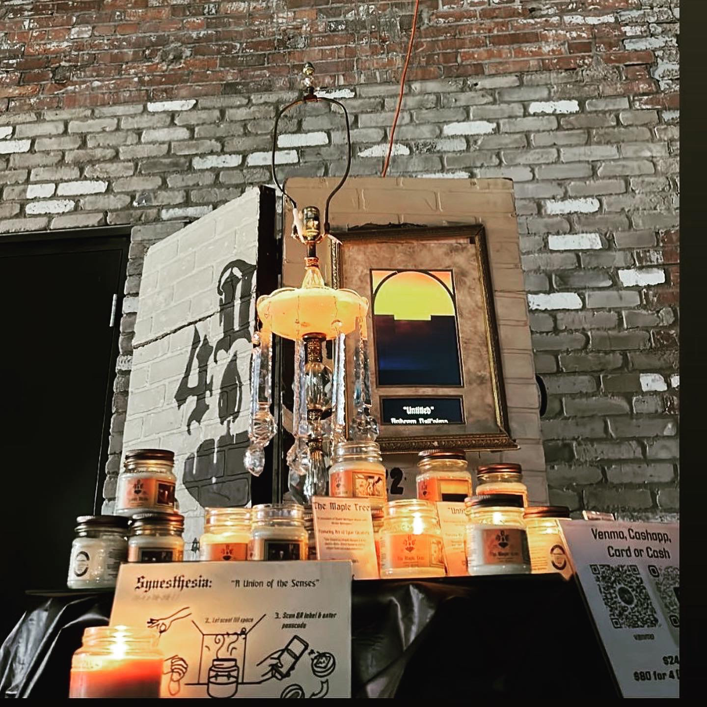 Fall Candles on display in the early hours of the morning at my home!