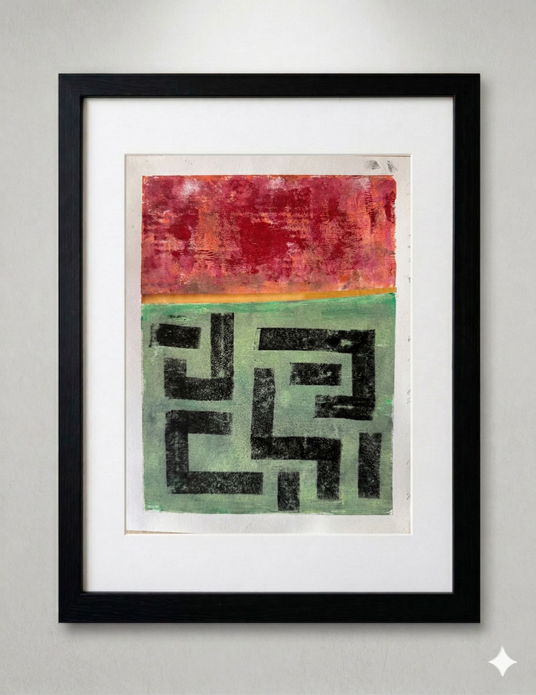 11 X 14 — Charcoal/Acrylic/Collage