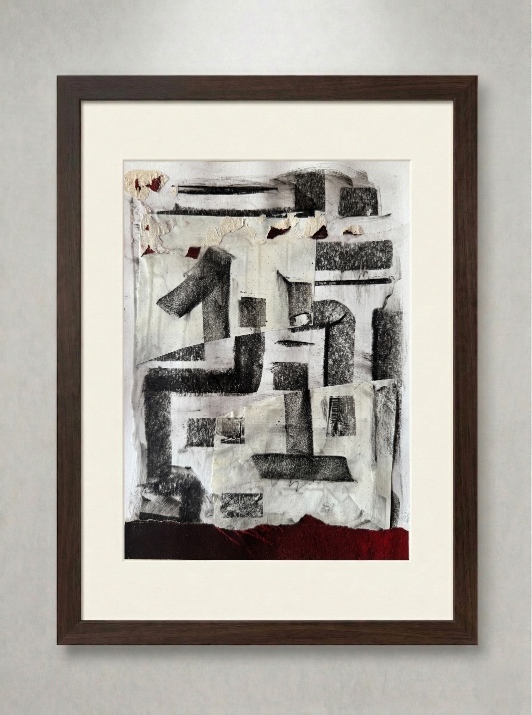 11 X 14 — Charcoal/Collage
