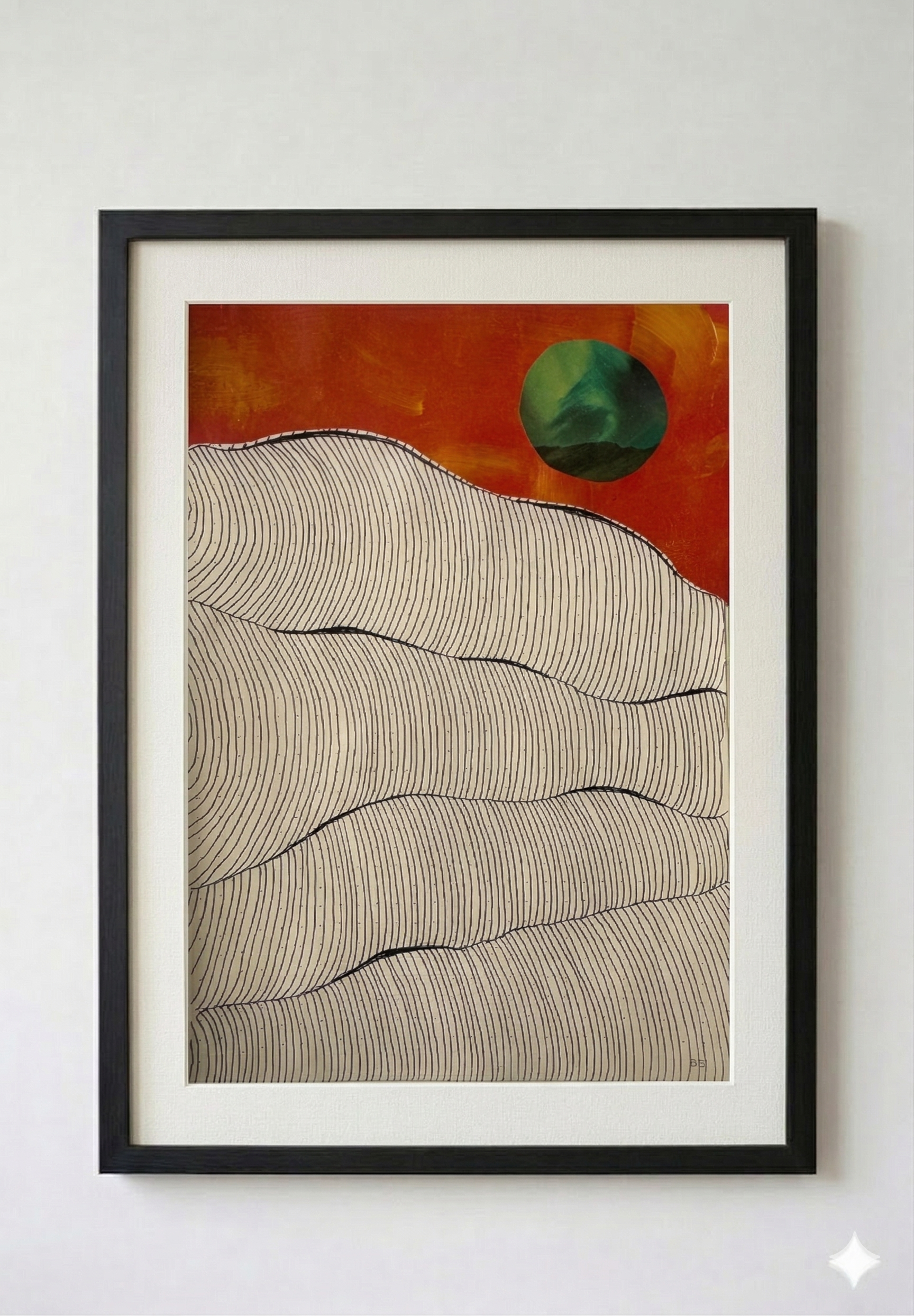 5.5 X 8 — Pen/Acrylic