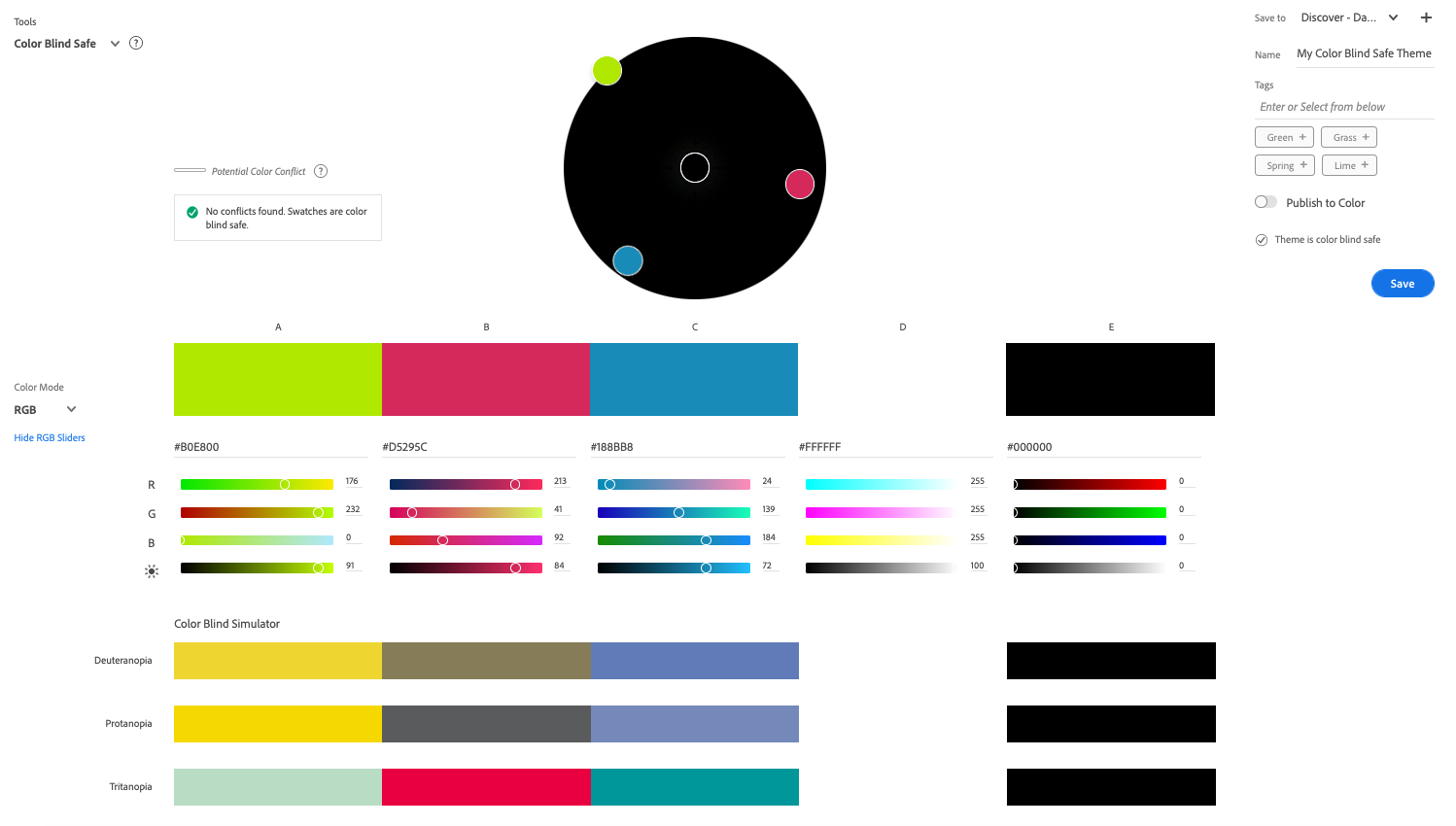 Color blindness audit.