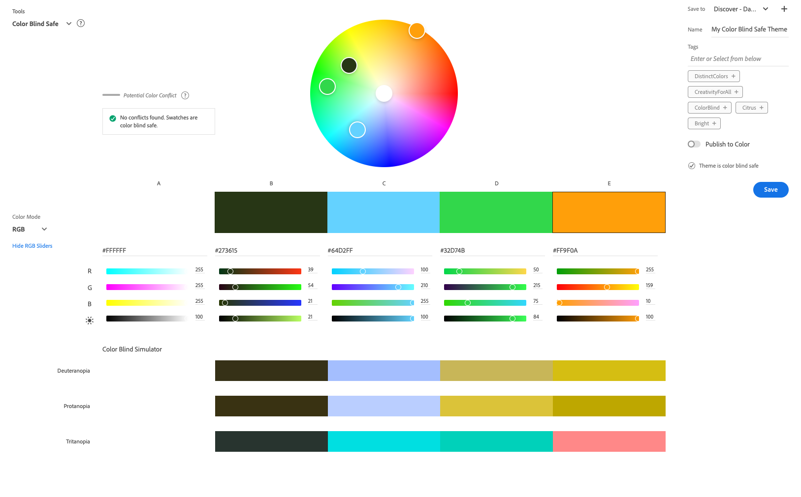 Color blindness audit.