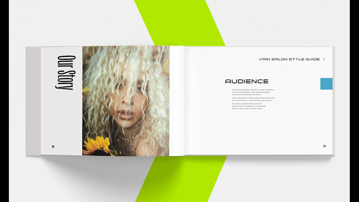 A few select pages from the brand guide.