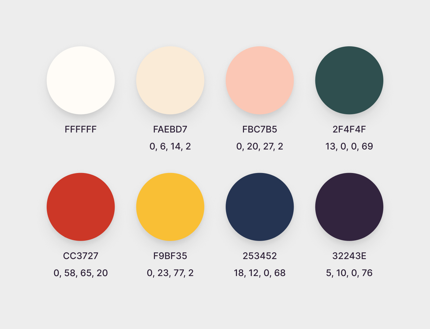 Final color palette.