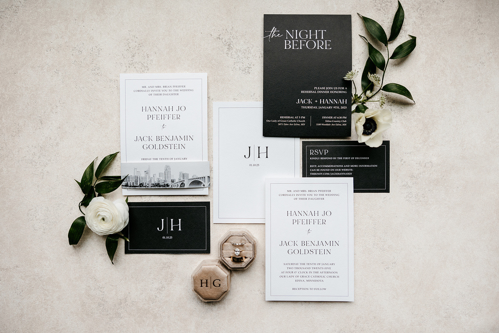 Wedding stationary invite suite