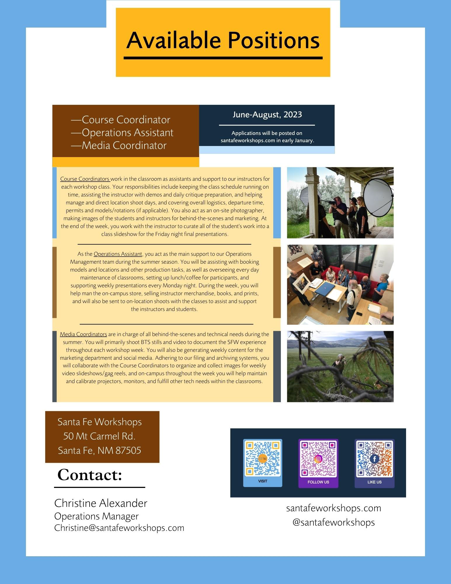 Final Layout: Back Info Page