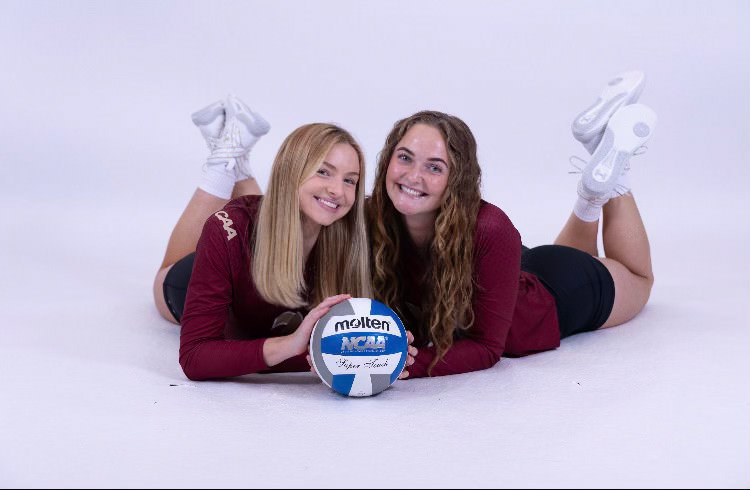 Best friends since their freshman years at Elon, Lily Barker and Presly Austin are together again for the third straight year with the Phoenix. Photo courtesy of Presly Austin.