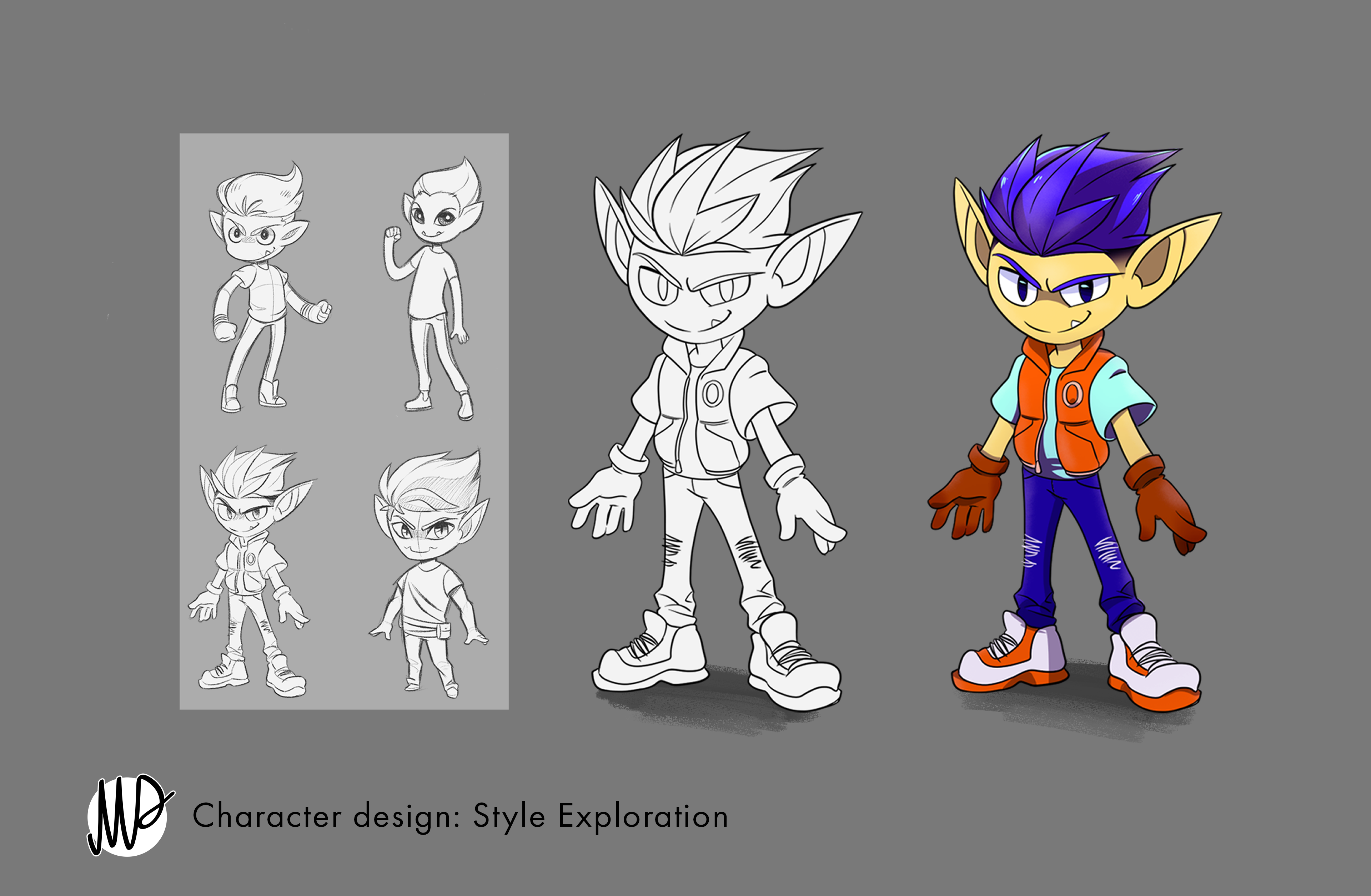 Character Design concept art for unreleased PC gaming title.
