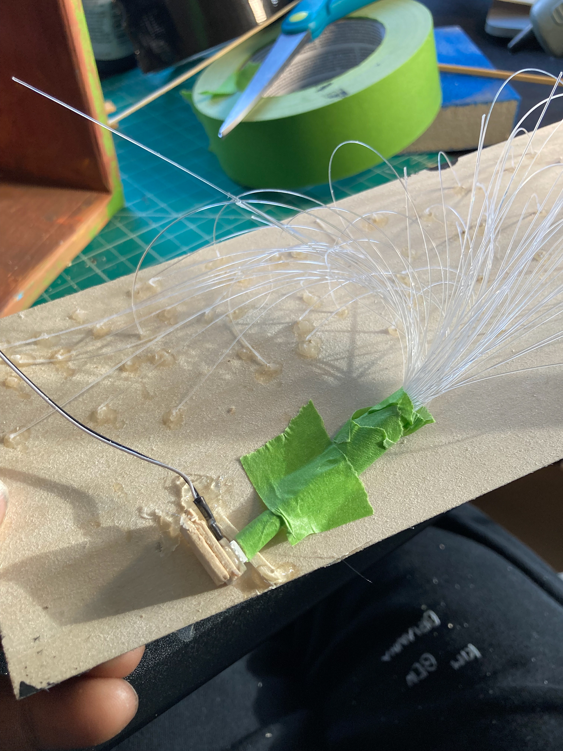 with the magic of fibre optics.