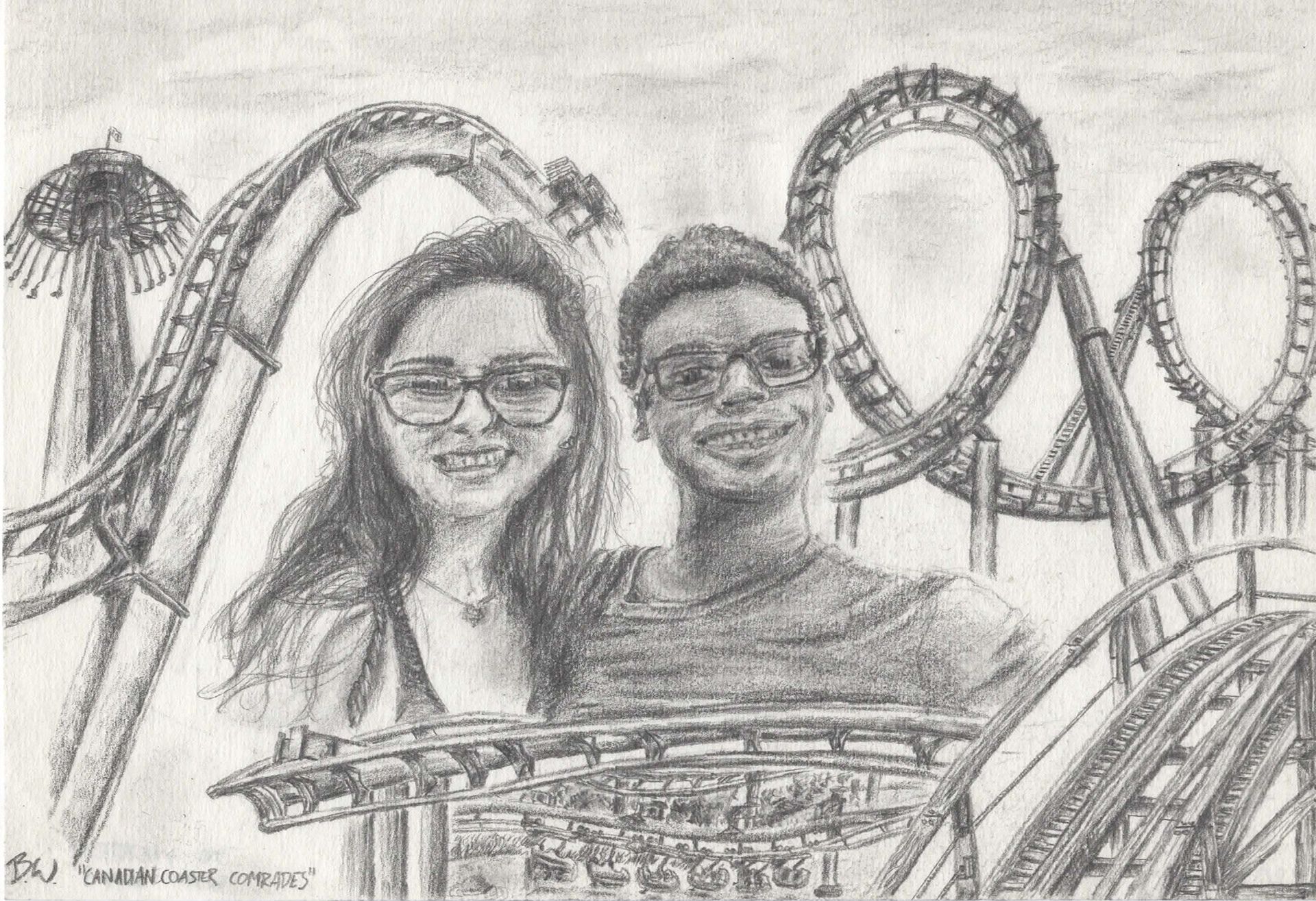 "Canadian Coaster Comrades" – Graphite