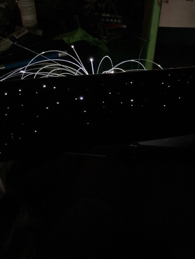 This technique was used to illuminate the pinpoint windows of the practical model ships in Star Wars.
