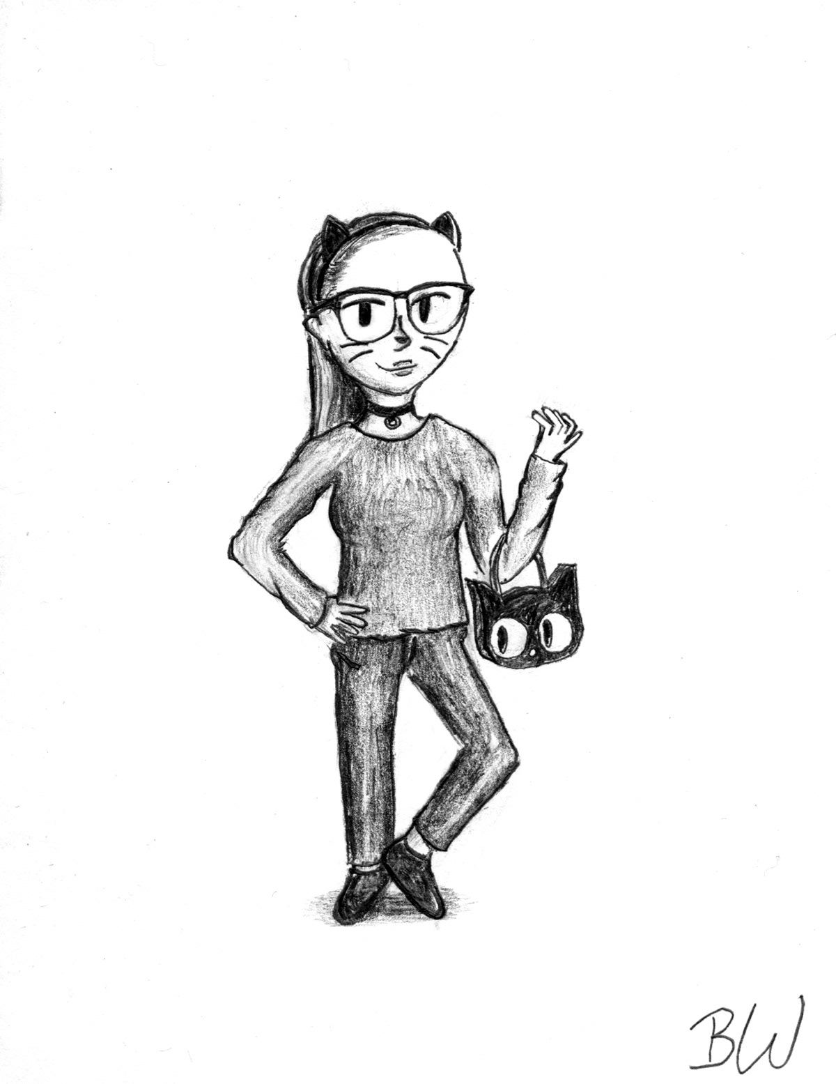 "The Conversationalist" – Graphite