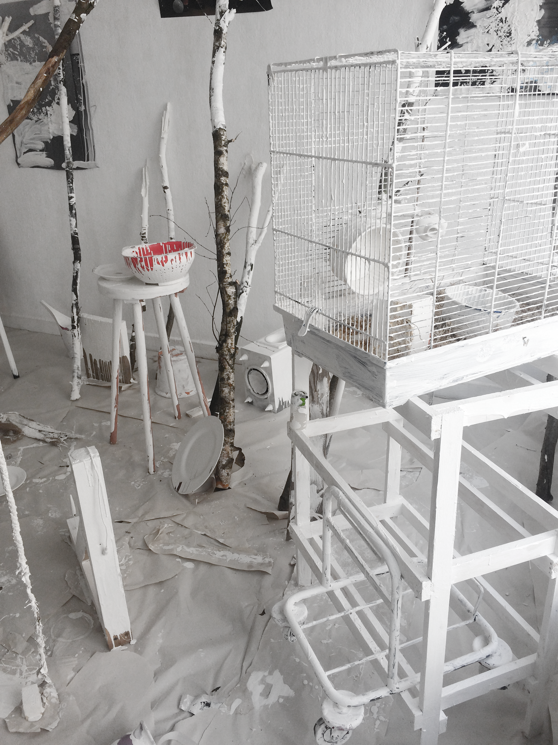 Tidy Room, performative installation, Poly Gallery, Karlsruhe, DE, 2017