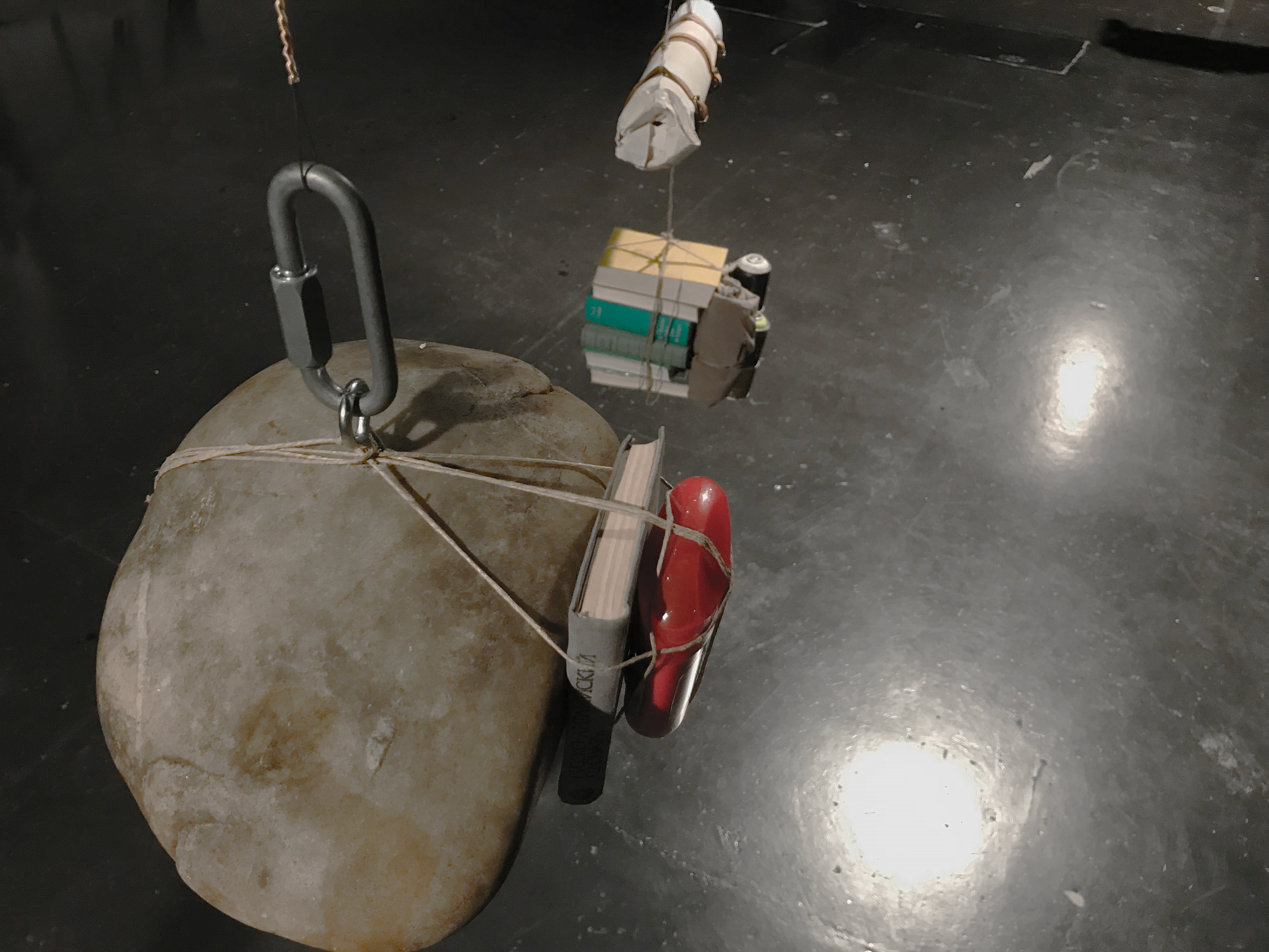 Six Stones, Detail, Performative Installation, ZKM, Karlsruhe, DE, 2018