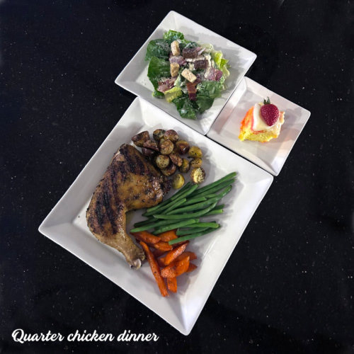 Quarter chicken dinner