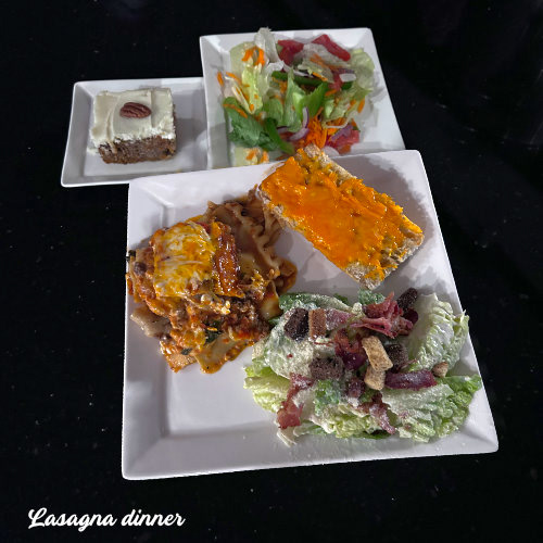 Lasagna dinner