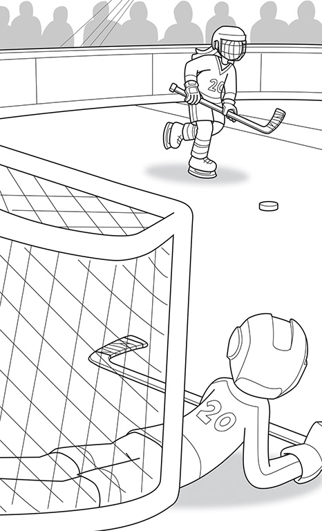 illustration tirée de l'histoire 2 d'un recueil de 4 histoires, ces images sont la propriété des Éditions Caractère Inc.