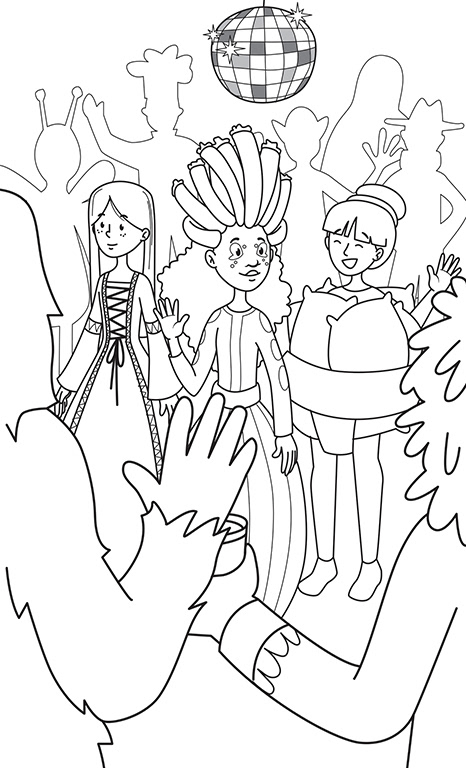 illustration tirée de l'histoire 3 d'un recueil de 4 histoires, ces images sont la propriété des Éditions Caractère Inc.