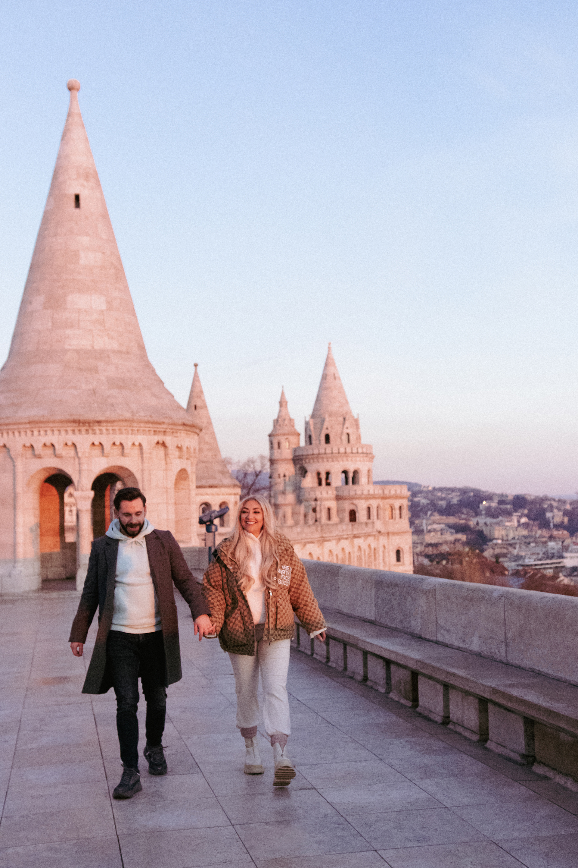 Surprise Proposal at the Fisherman's Bastion | The Budapest Photographer - Budapest Photographer Surprise Proposal at the Fisherman's Bastion