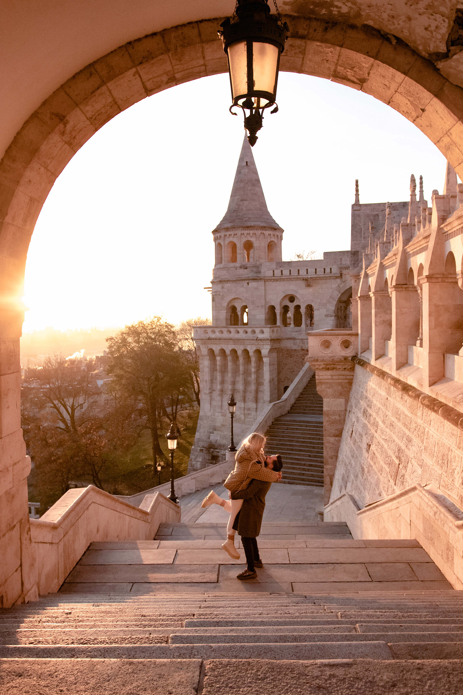 Surprise Proposal at the Fisherman's Bastion | The Budapest Photographer - Budapest Photographer Surprise Proposal at the Fisherman's Bastion