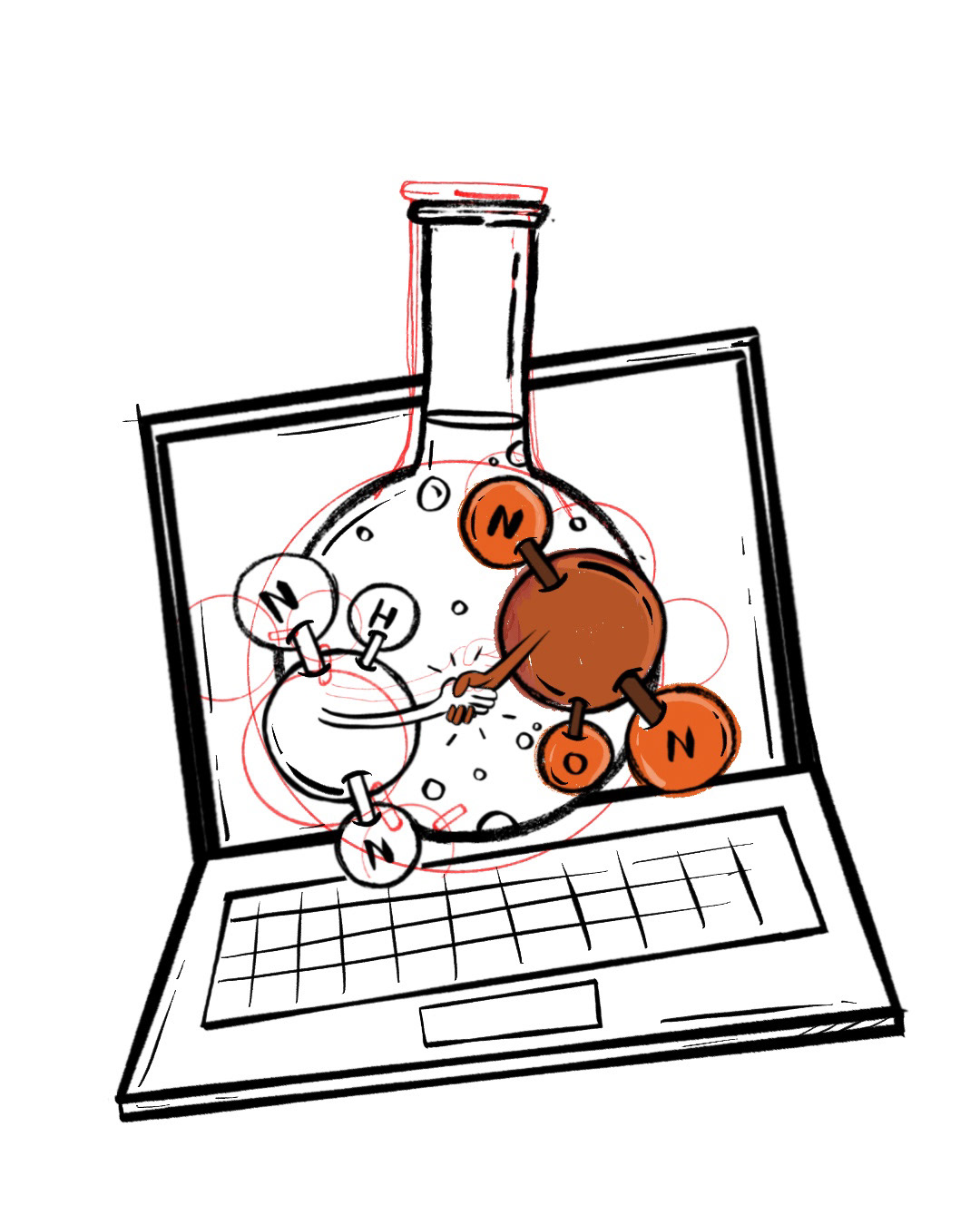 Nitrosamine In Silico Visual Journalist Illustration