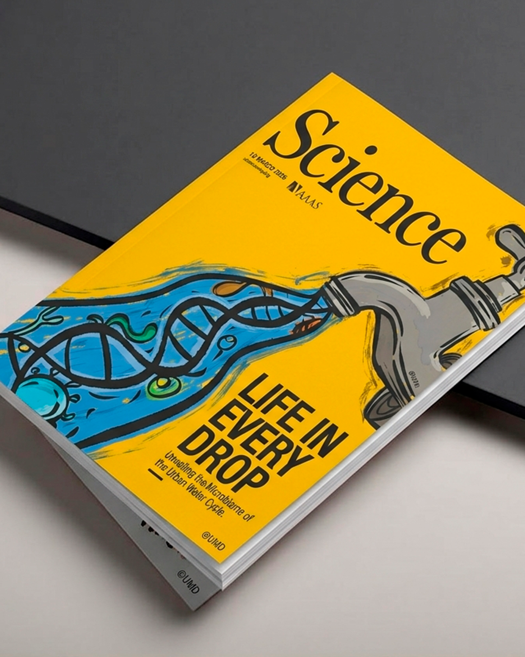 Final Execution: The 'Un Mal Dibujante' philosophy applied to a Science Magazine cover concept, proving that simplicity stands out.