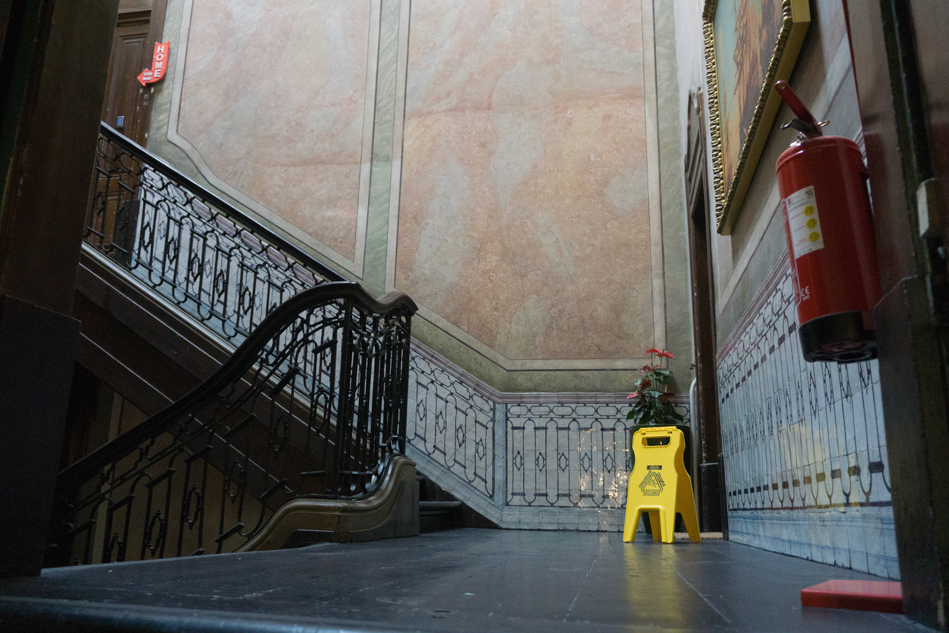 Slipgevaar in het hotel