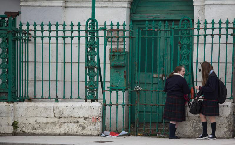 Scholieren in Dublin