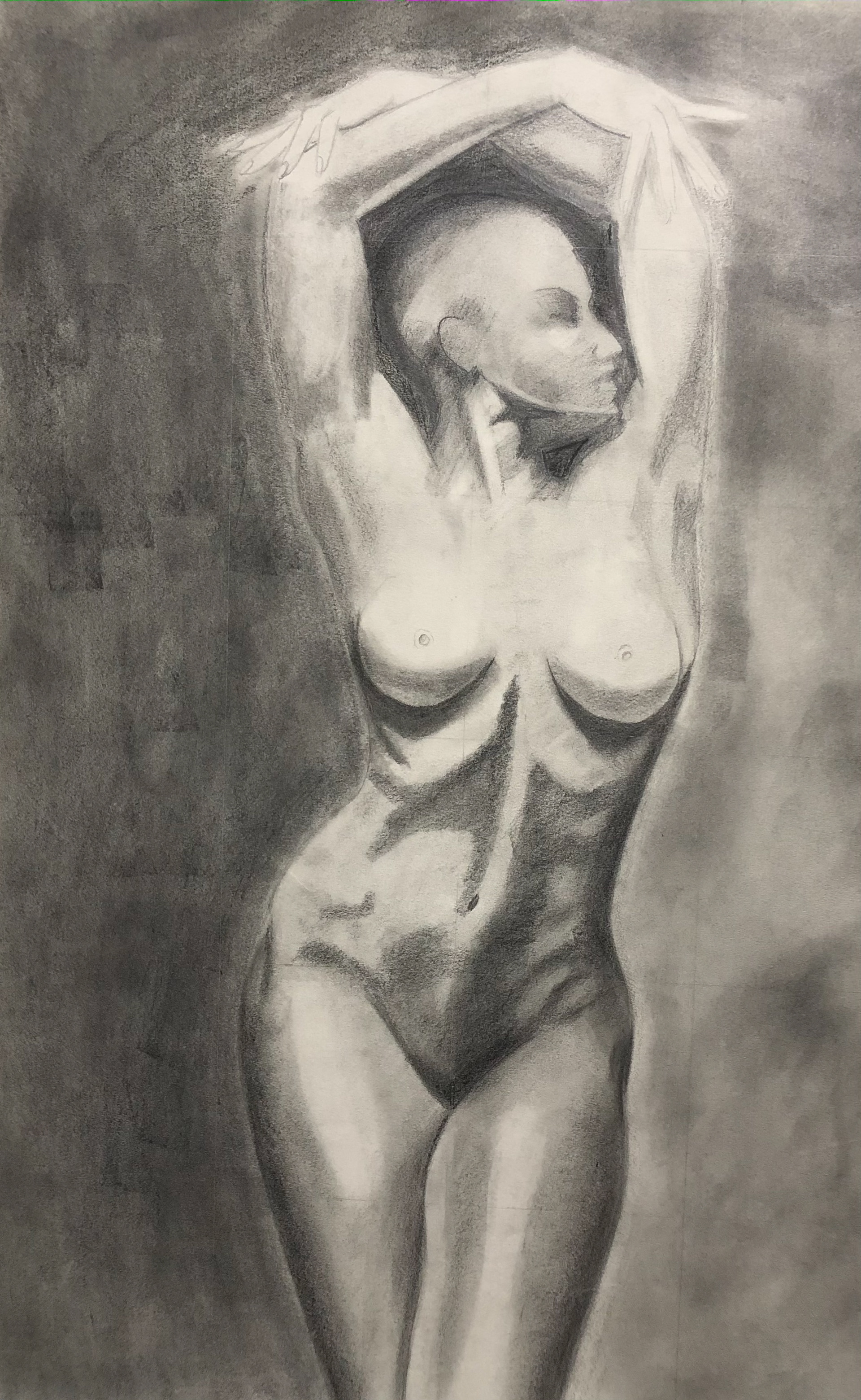 Medium- Conte and Graphite Size-18x24