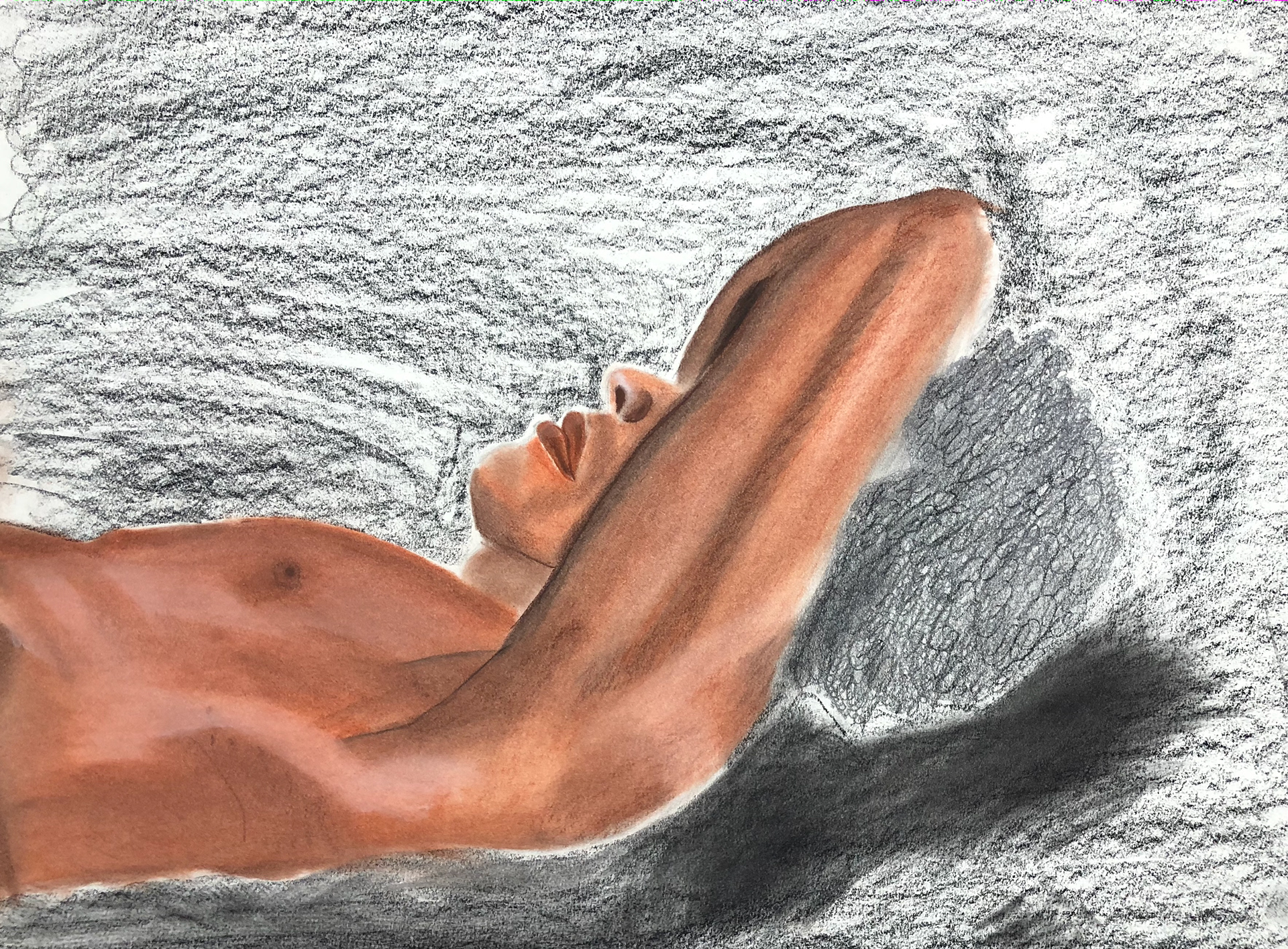 Medium- Conte/Charcoal Size- 18x24