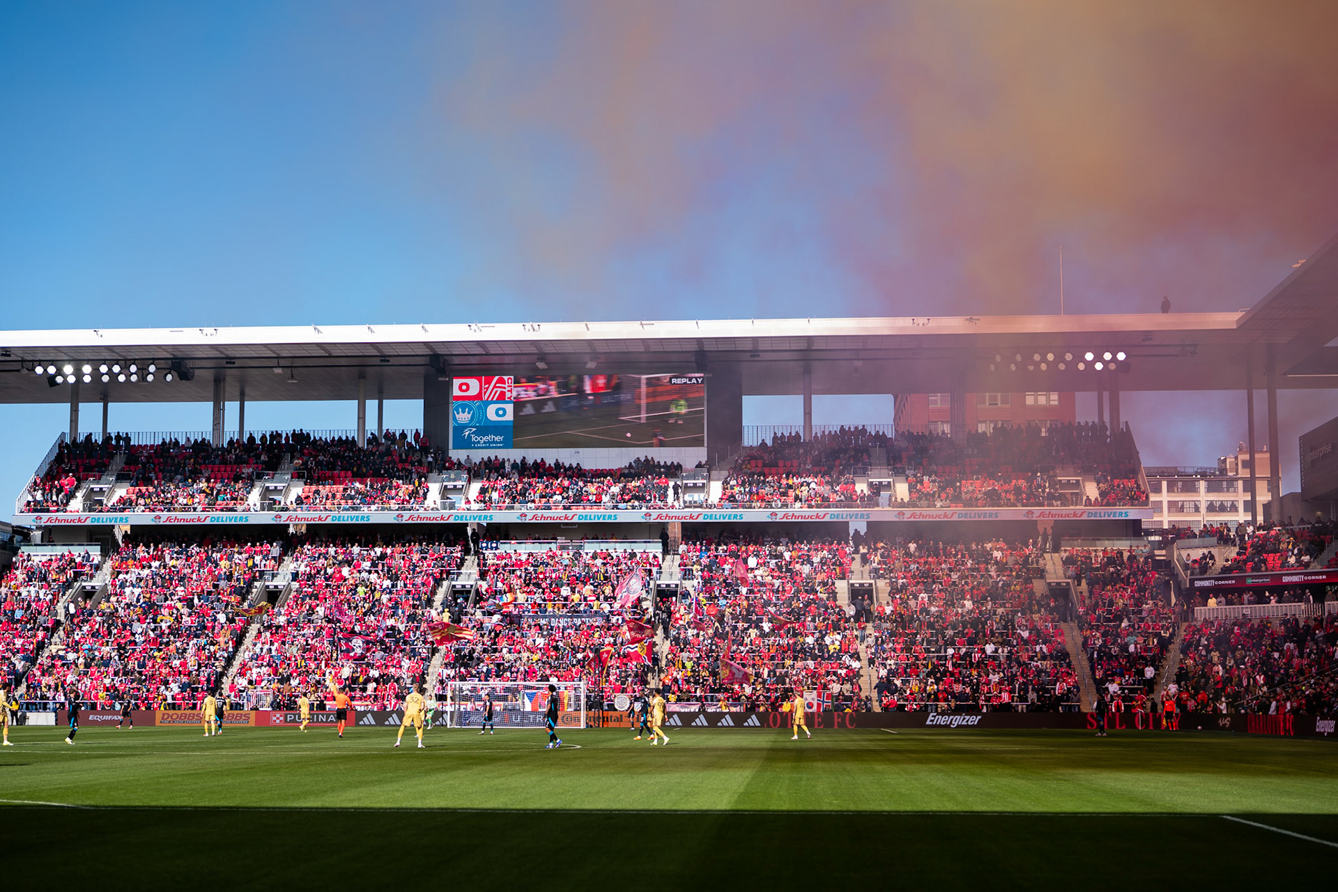 St. Louis City FC vs. FC Charlotte on February 21, 2026 at Energizer Park in St. Louis, MO. Photo by Daniel Laubhan