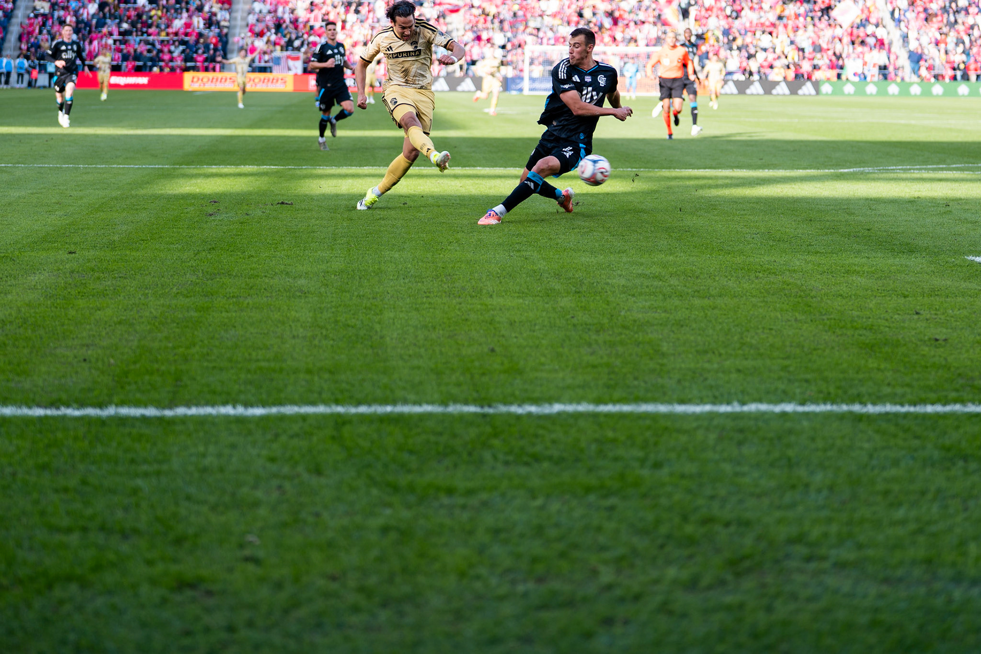 St. Louis City FC vs. FC Charlotte on February 21, 2026 at Energizer Park in St. Louis, MO. Photo by Daniel Laubhan