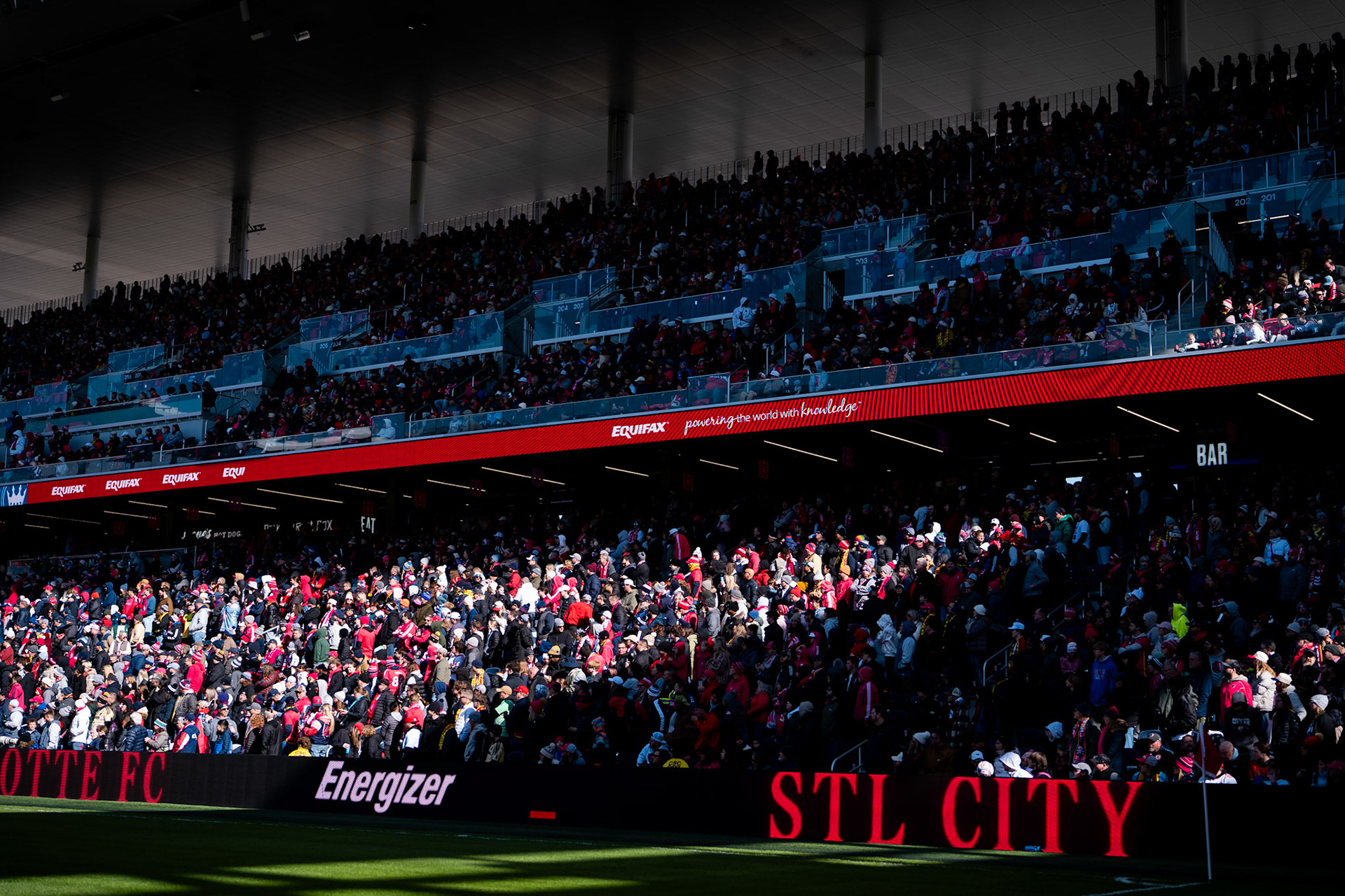 St. Louis City FC vs. FC Charlotte on February 21, 2026 at Energizer Park in St. Louis, MO. Photo by Daniel Laubhan